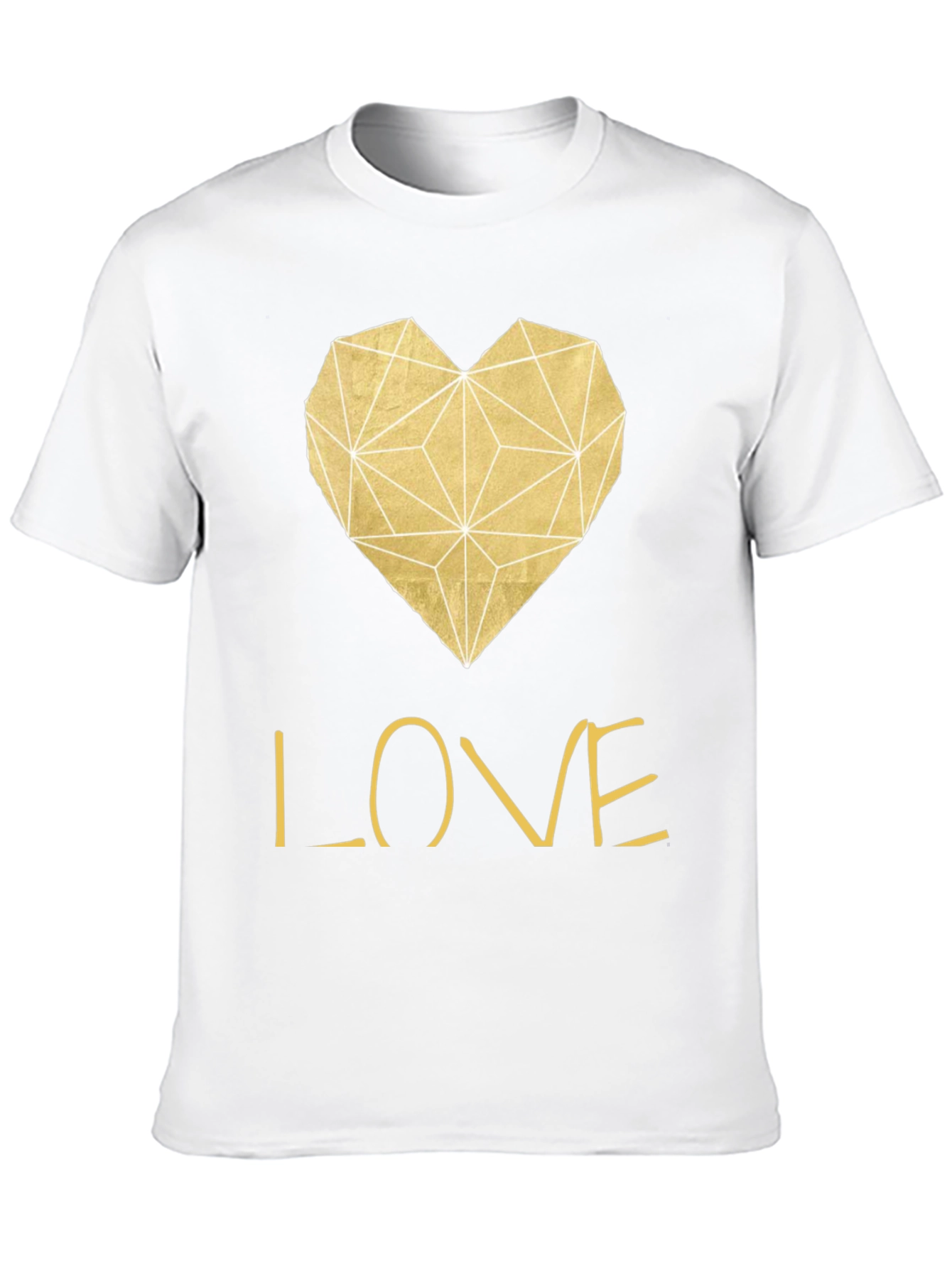 Geometric Heart Love T-Shirt
