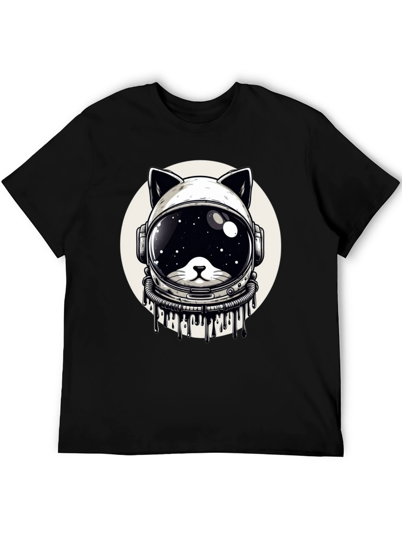 Cosmic Cat Astronaut T-Shirt - Galaxy Space Kitten Tee