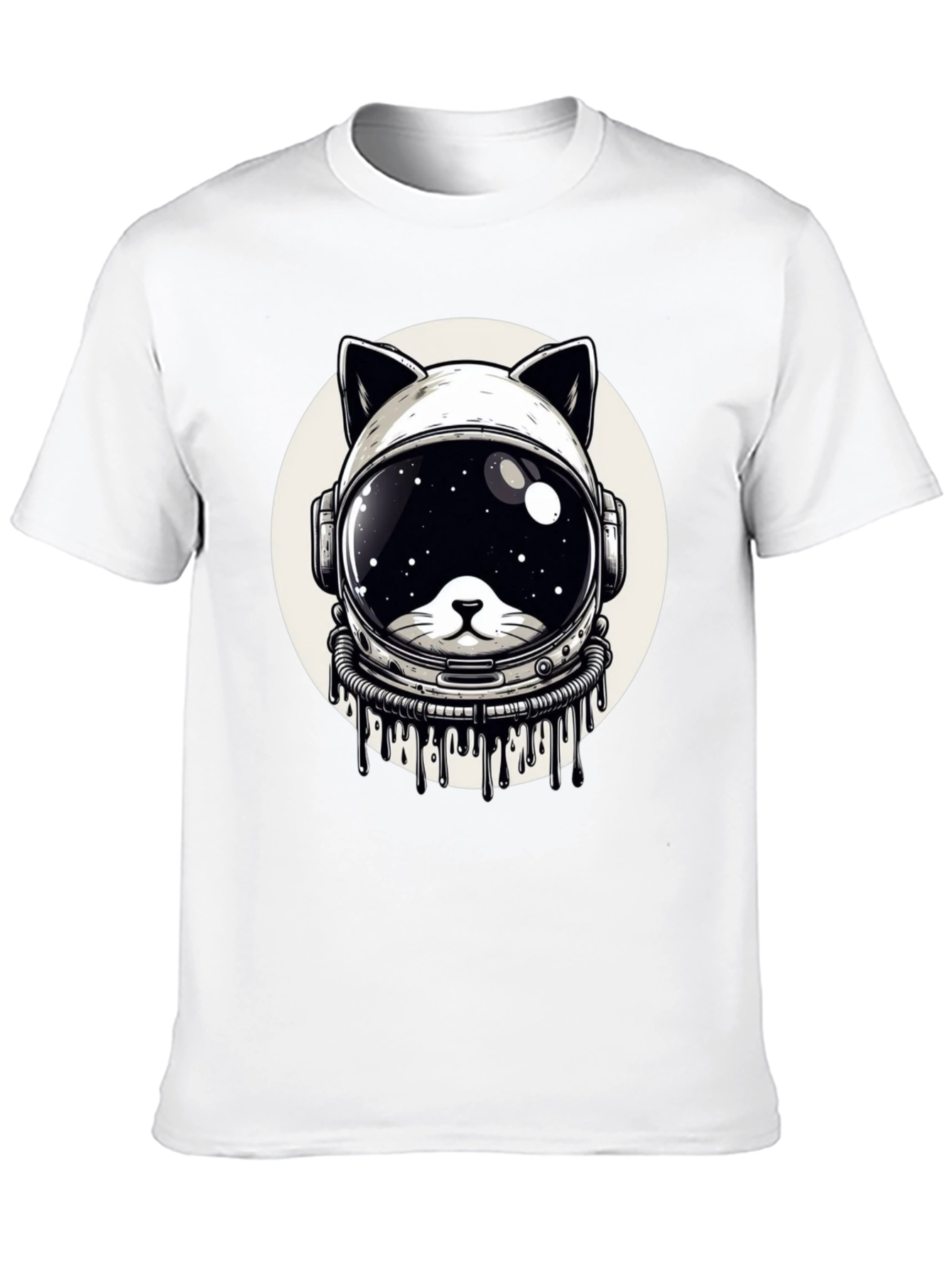 Cosmic Cat Astronaut T-Shirt - Galaxy Space Kitten Tee