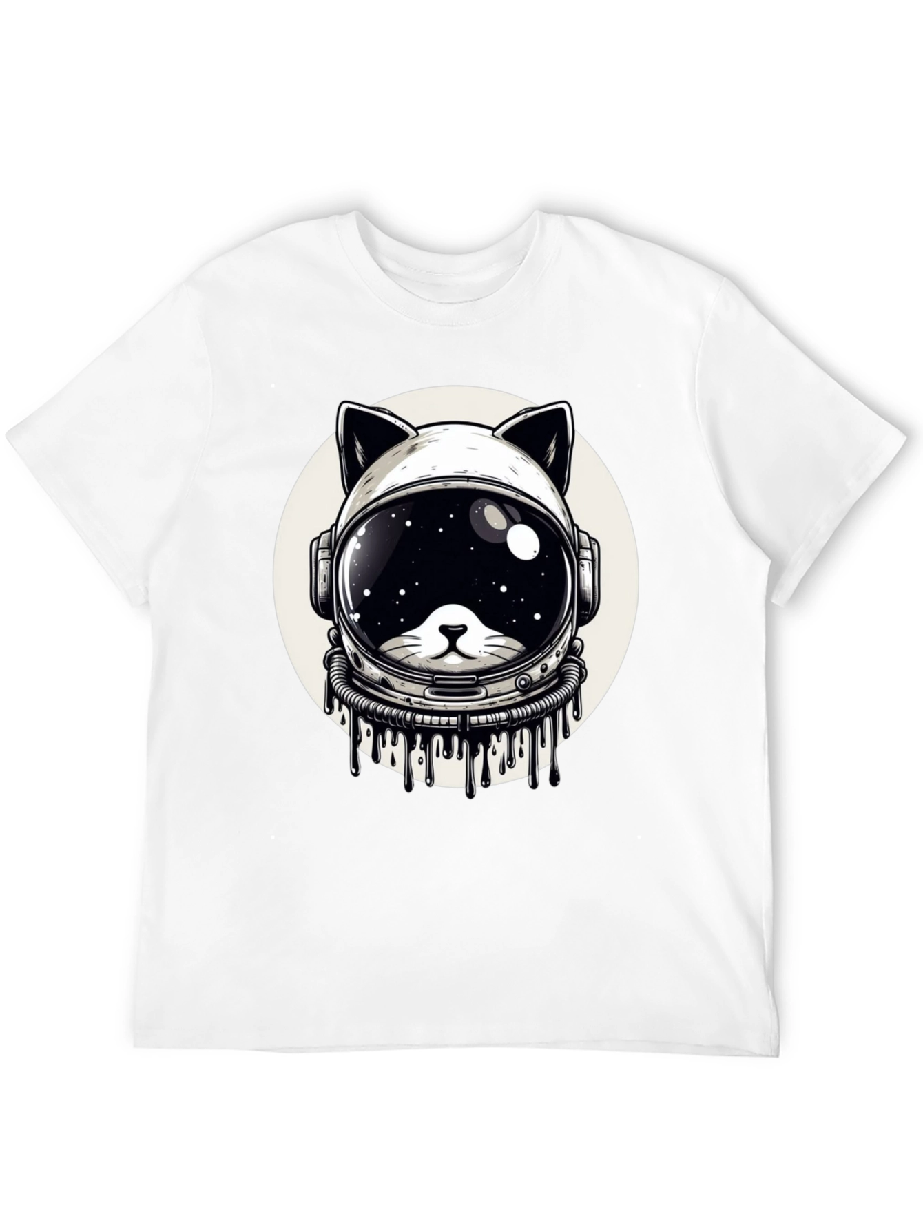 Cosmic Cat Astronaut T-Shirt - Galaxy Space Kitten Tee