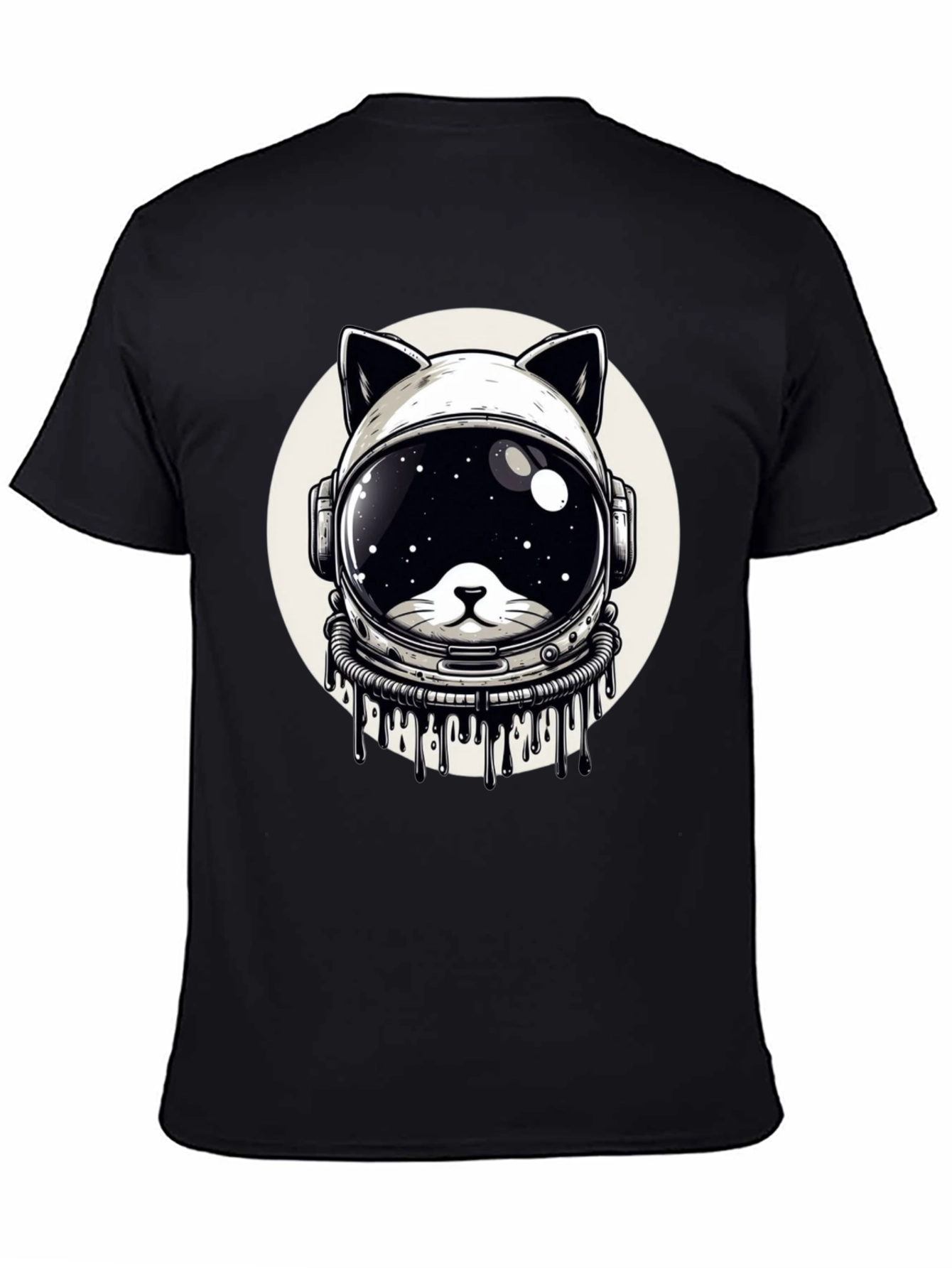 Cosmic Cat Astronaut T-Shirt - Galaxy Space Kitten Tee