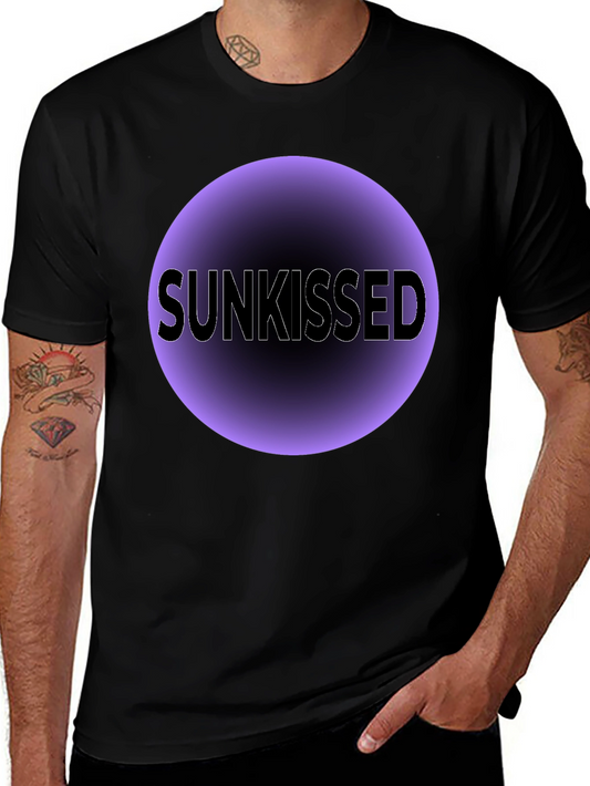 Sunkissed Graphic Tee - Soft Black Cotton Blend