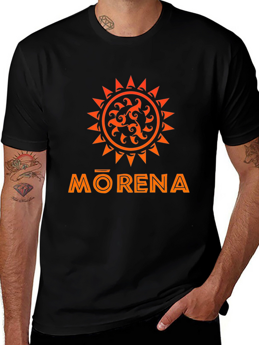 Morena Sun Graphic Tee - Stylish Black T-Shirt