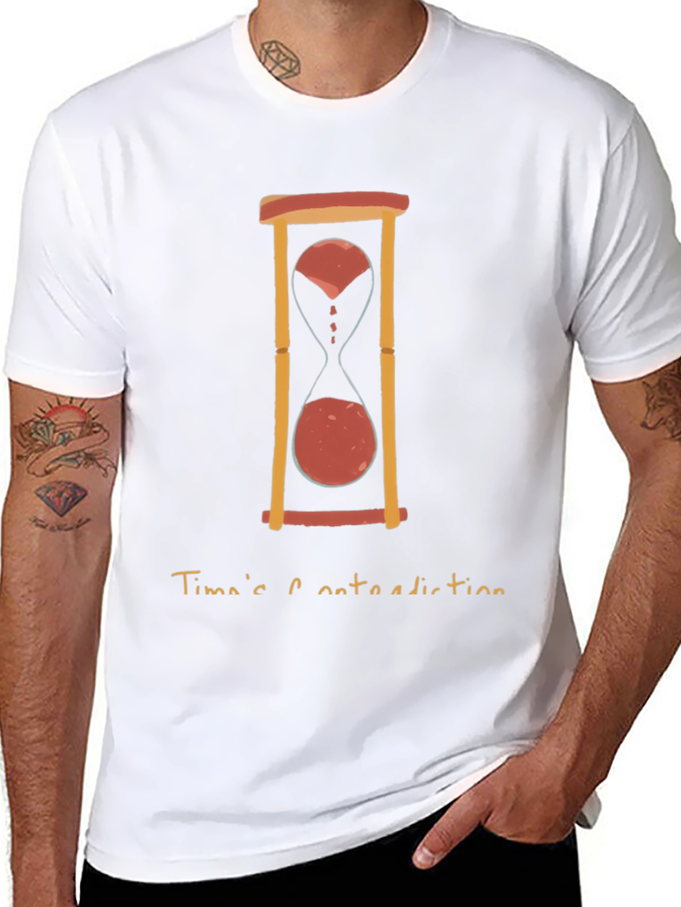 Hourglass Graphic Tee - Times Contradiction Design