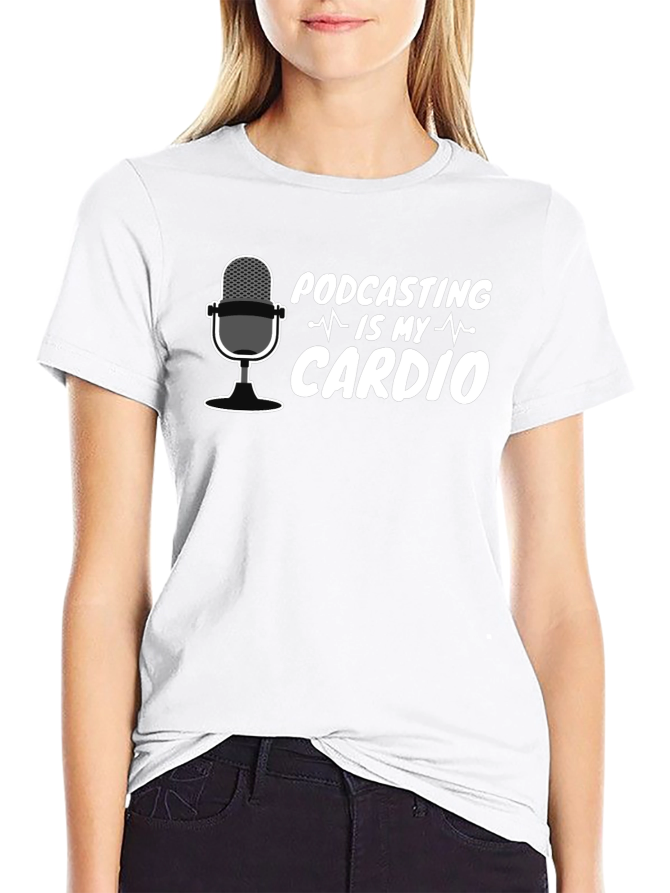 Podcasting is My Cardio T-Shirt - Funny Podcast Tee
