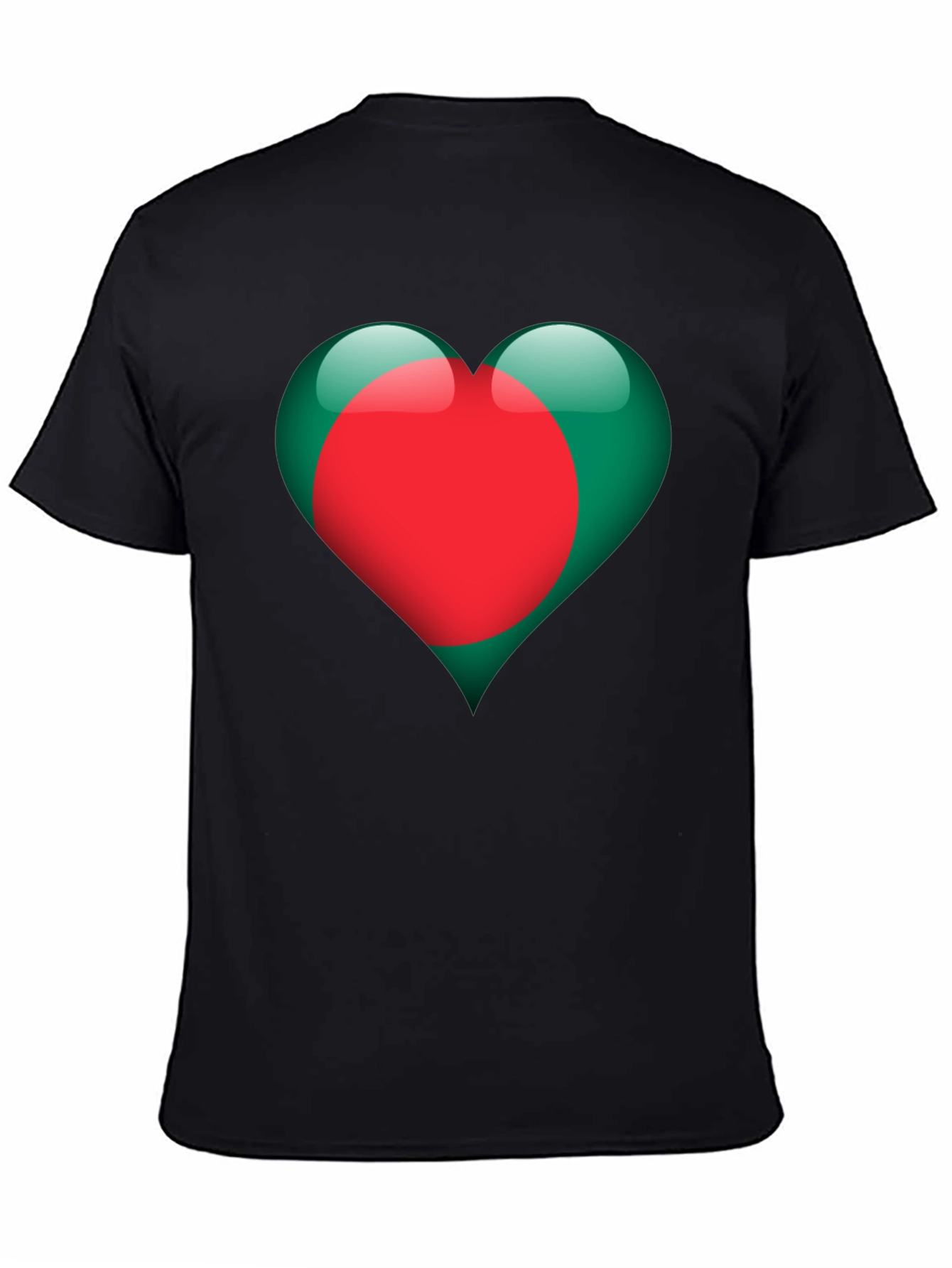 Bangladesh Heart Flag Graphic T-Shirt