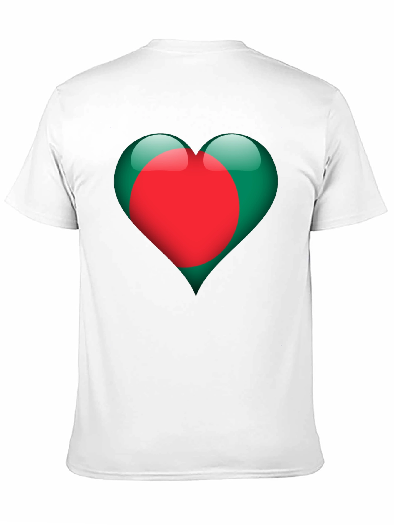 Bangladesh Heart Flag Graphic T-Shirt