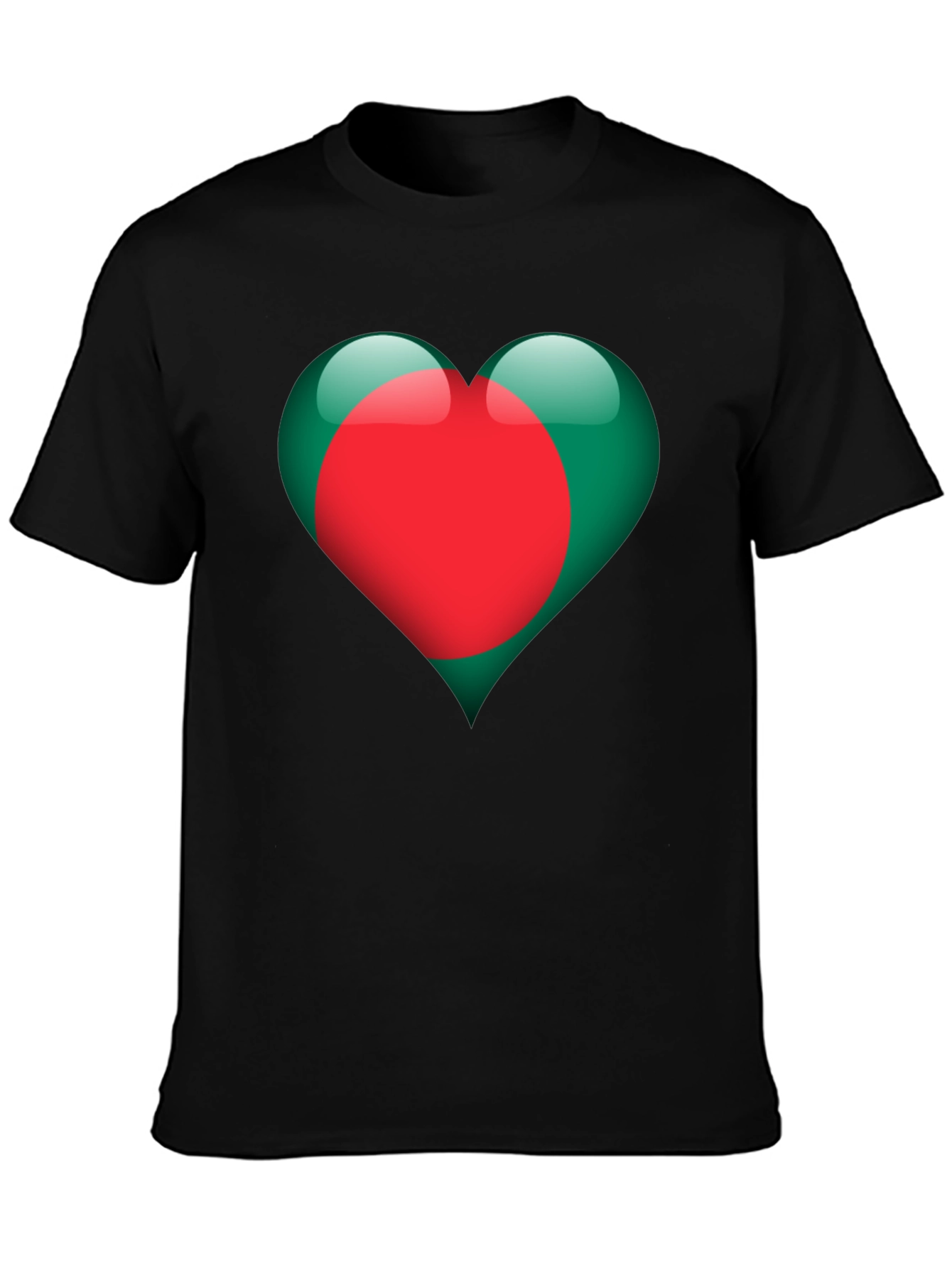 Bangladesh Heart Flag Graphic T-Shirt