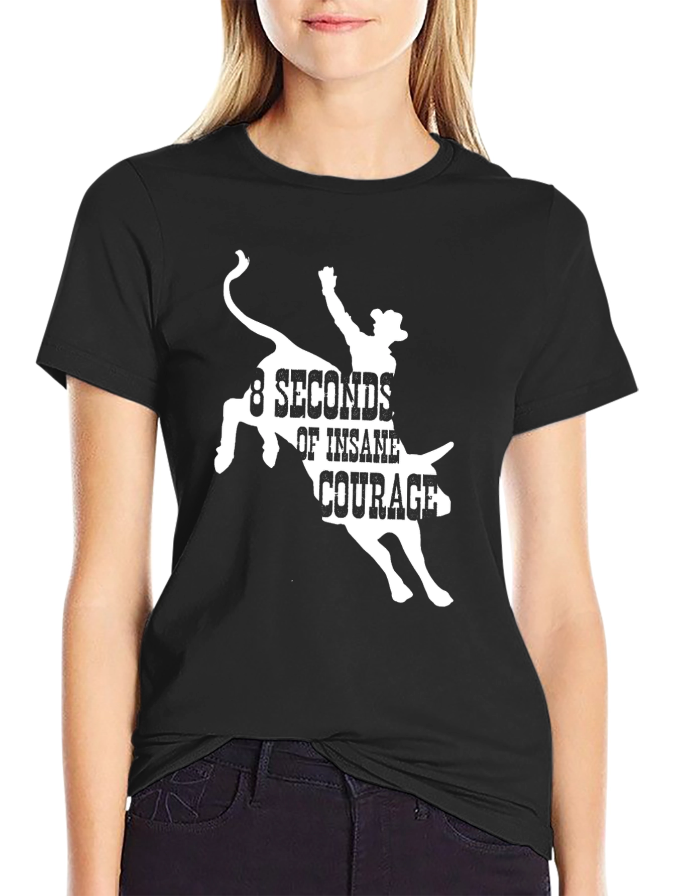 8 Seconds of Insane Courage Graphic Tee