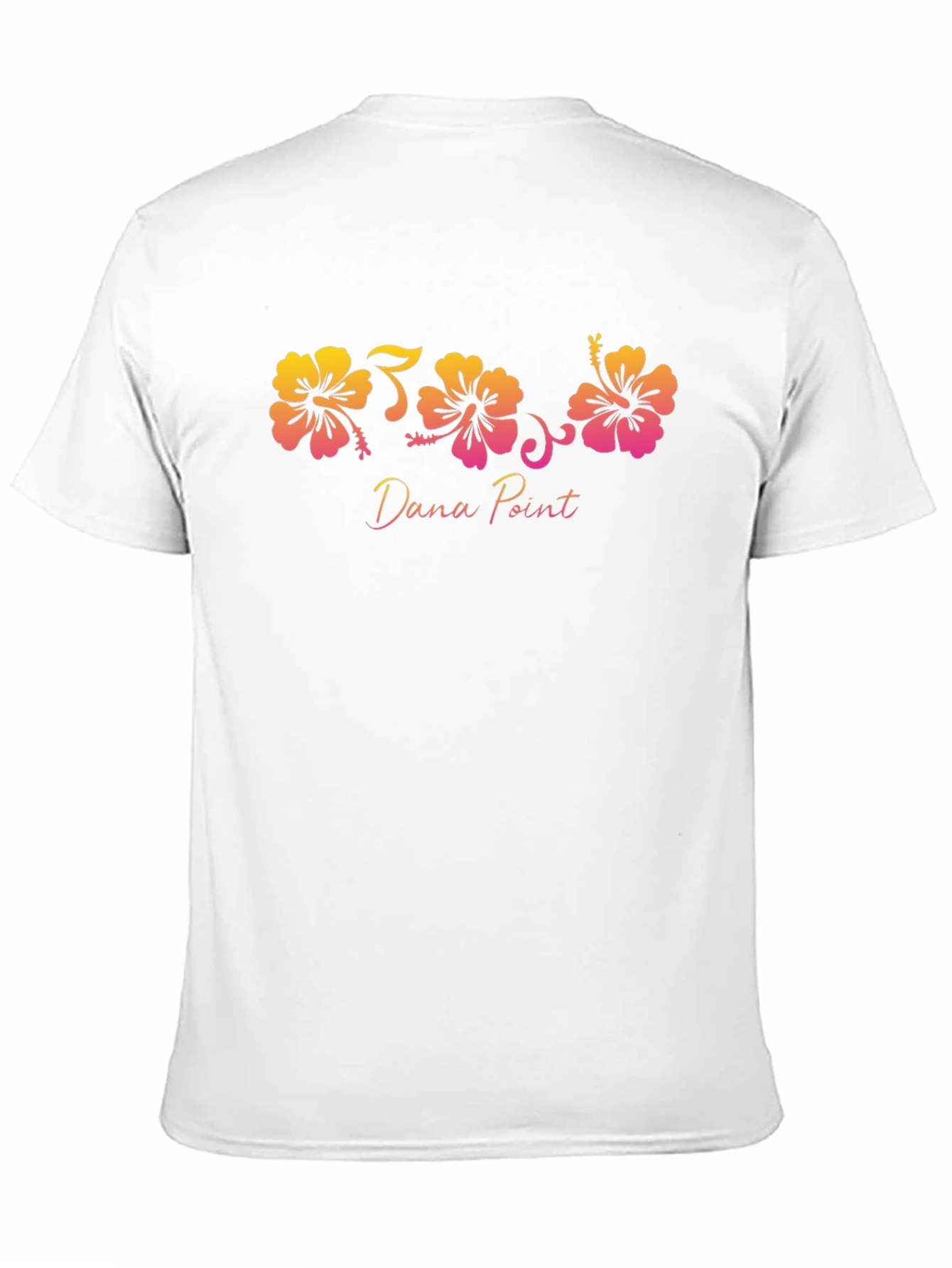 Dana Point Hibiscus Flower Graphic T-Shirt