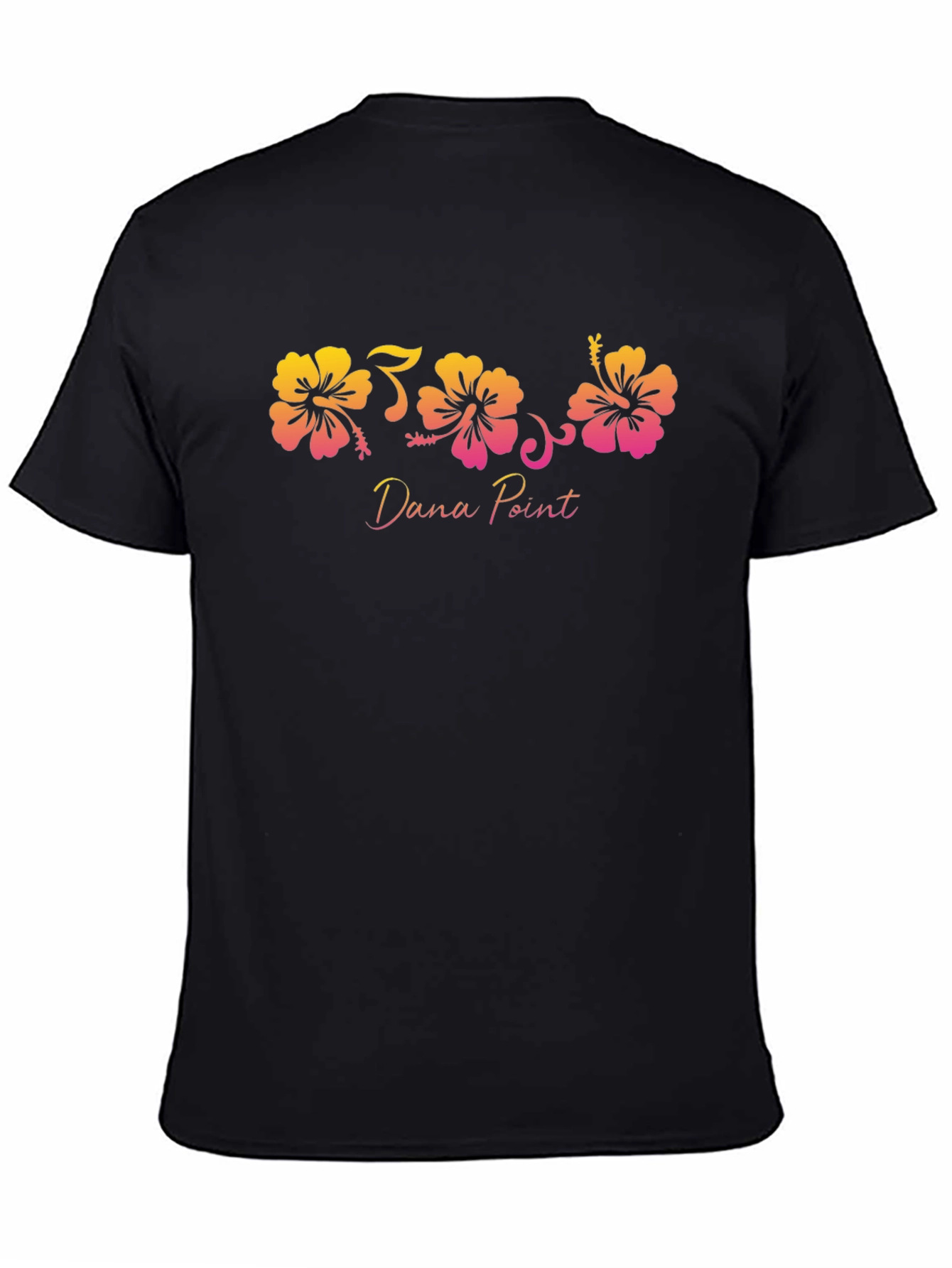 Dana Point Hibiscus Flower Graphic T-Shirt