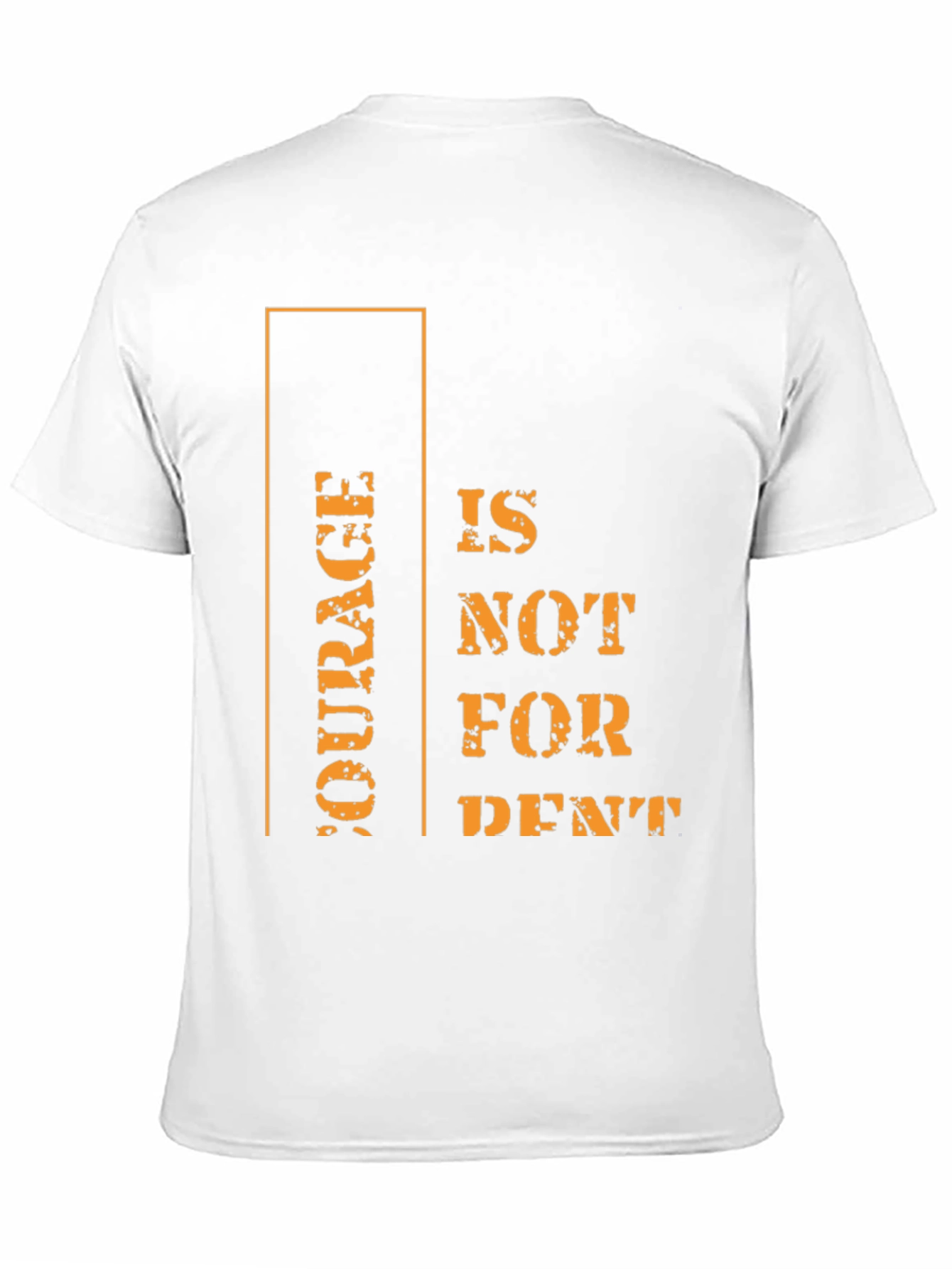 Courage Motivational Graphic Tee - Black