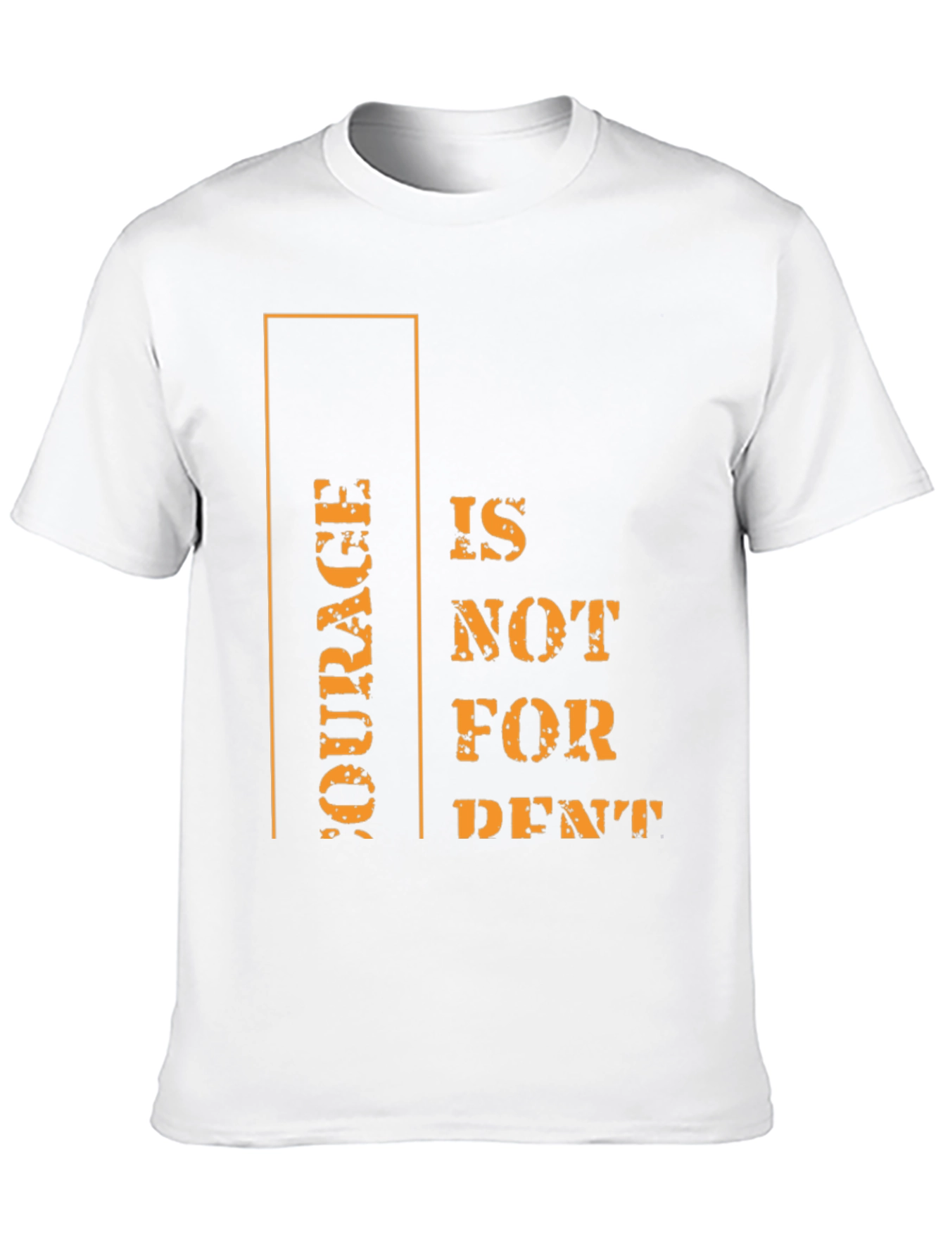 Courage Motivational Graphic Tee - Black