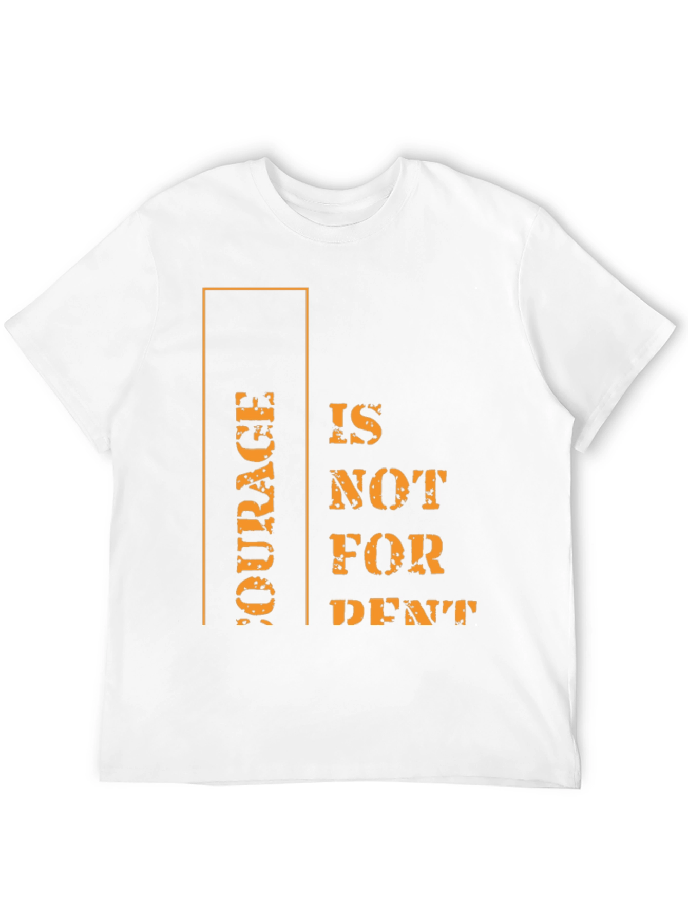 Courage Motivational Graphic Tee - Black