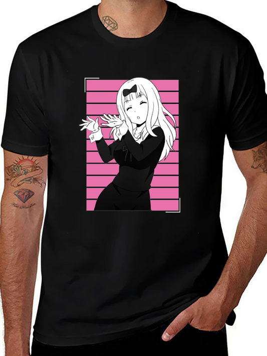 Anime Girl Black T-Shirt