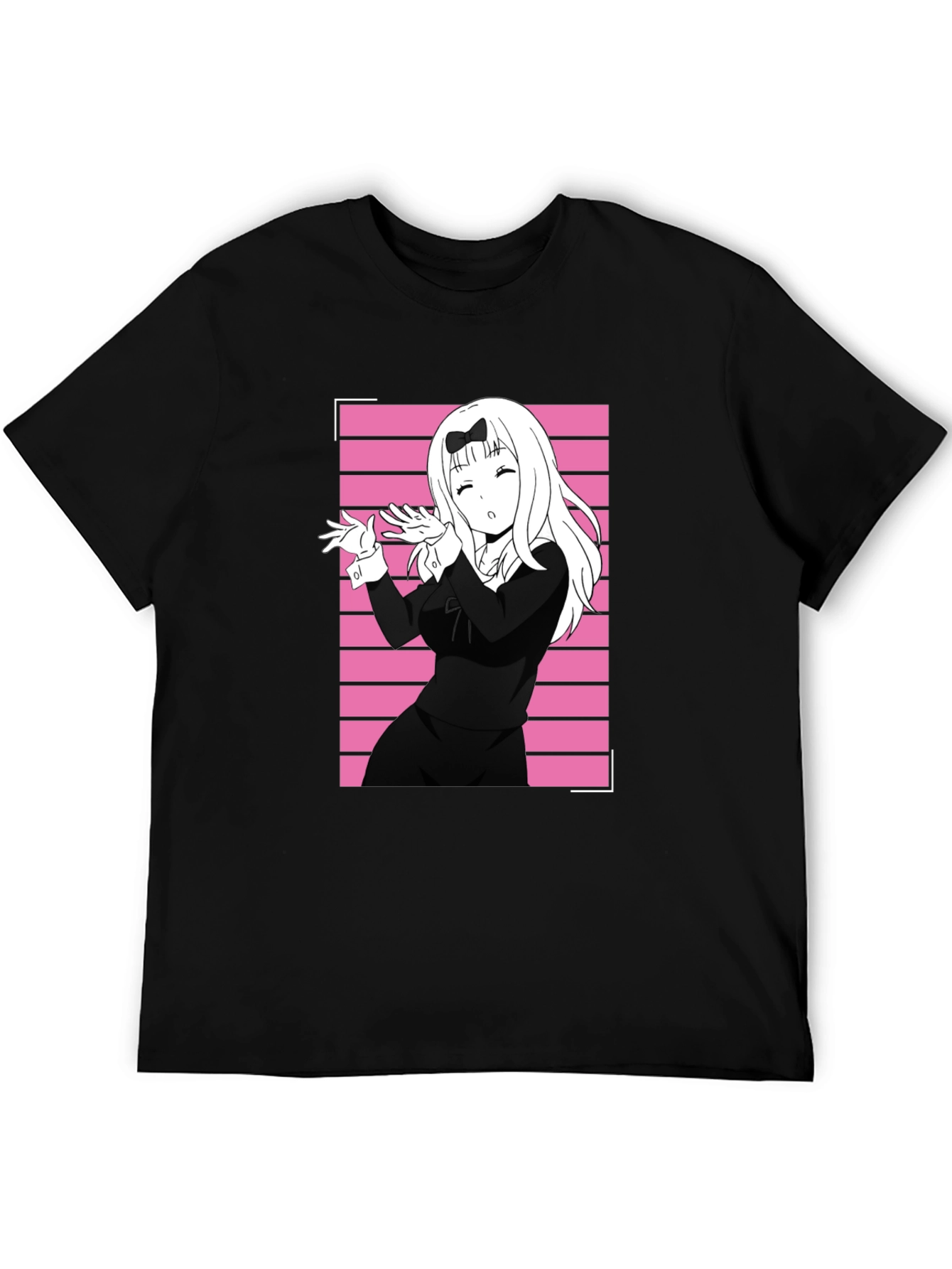 Anime Girl Black T-Shirt