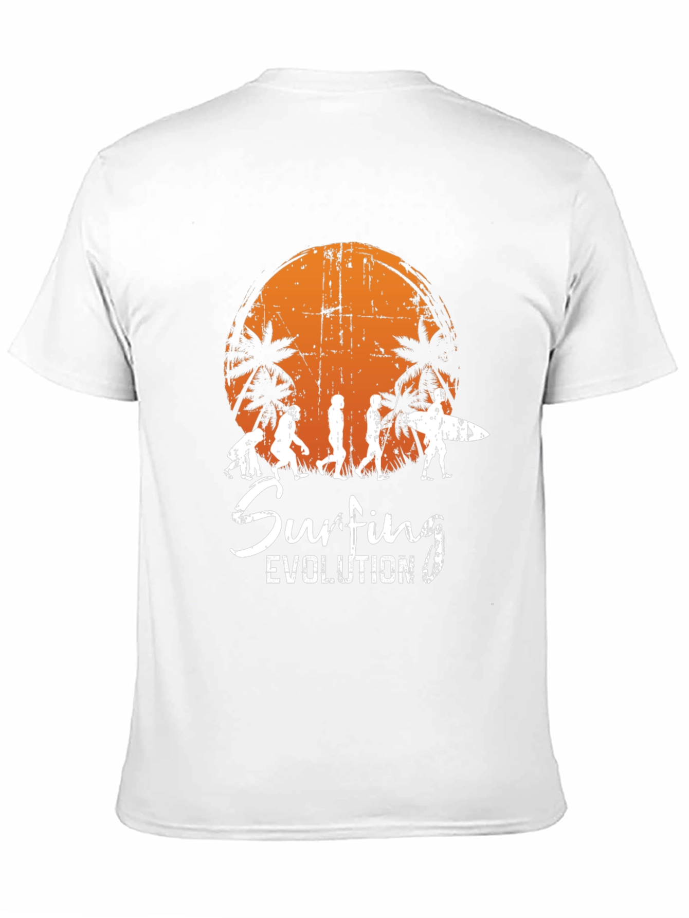 Surfing Evolution Black Graphic Tee