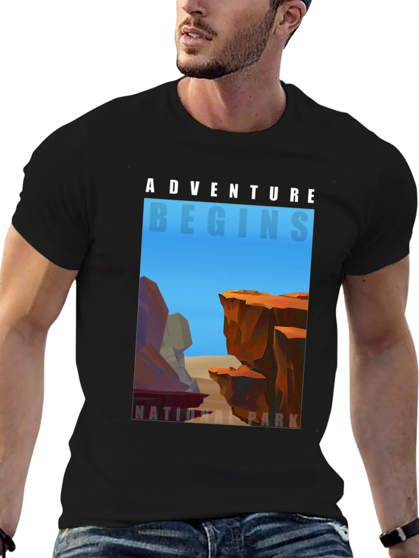 Adventure Begins National Park Graphic Tee