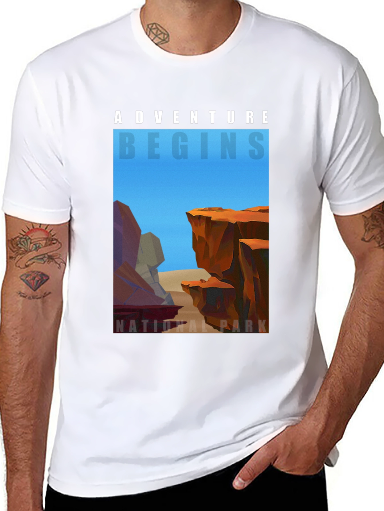 Adventure Begins National Park Graphic Tee
