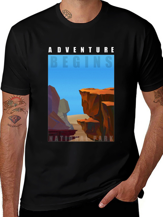 Adventure Begins National Park Graphic Tee