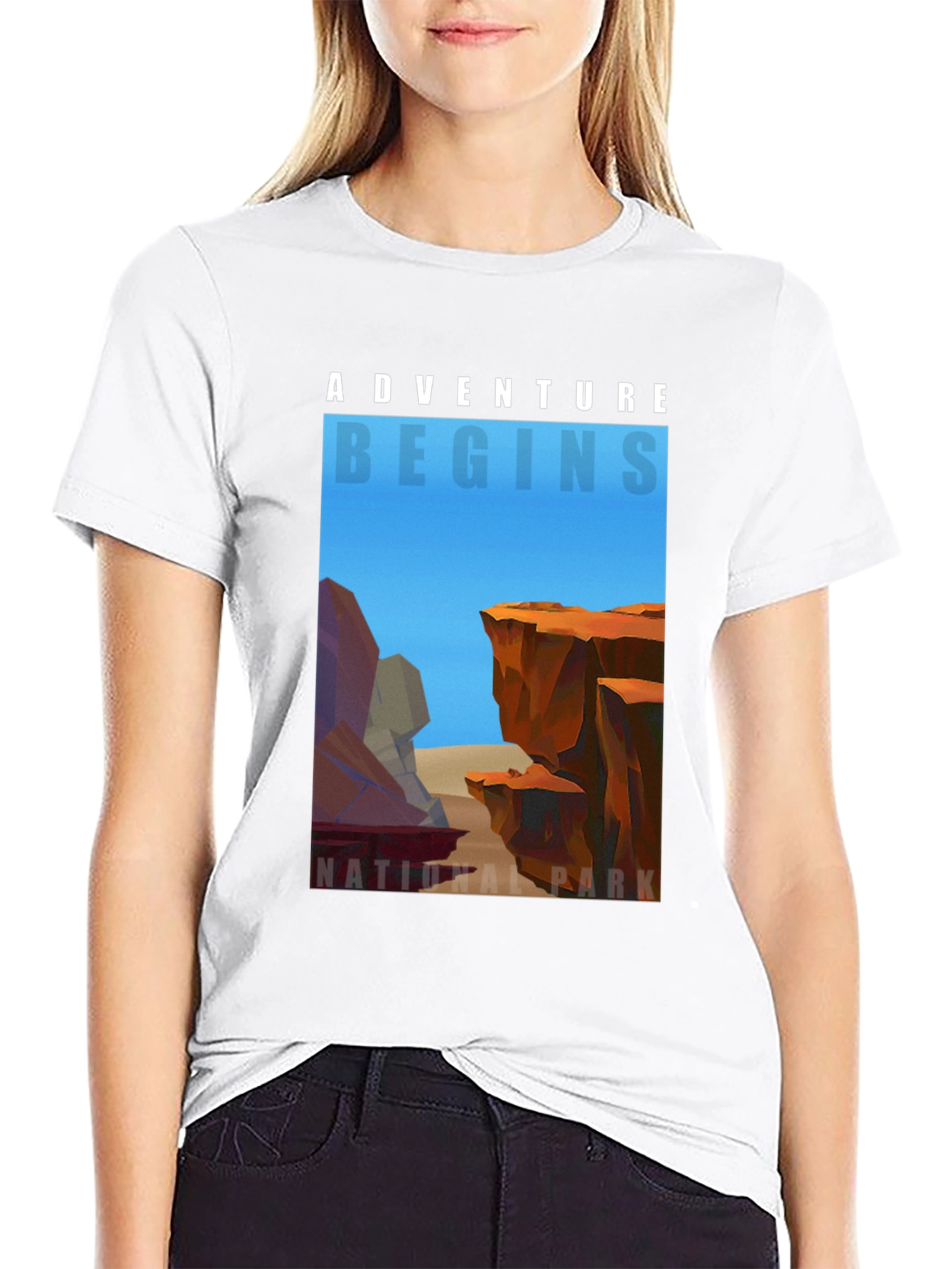 Adventure Begins National Park Graphic Tee