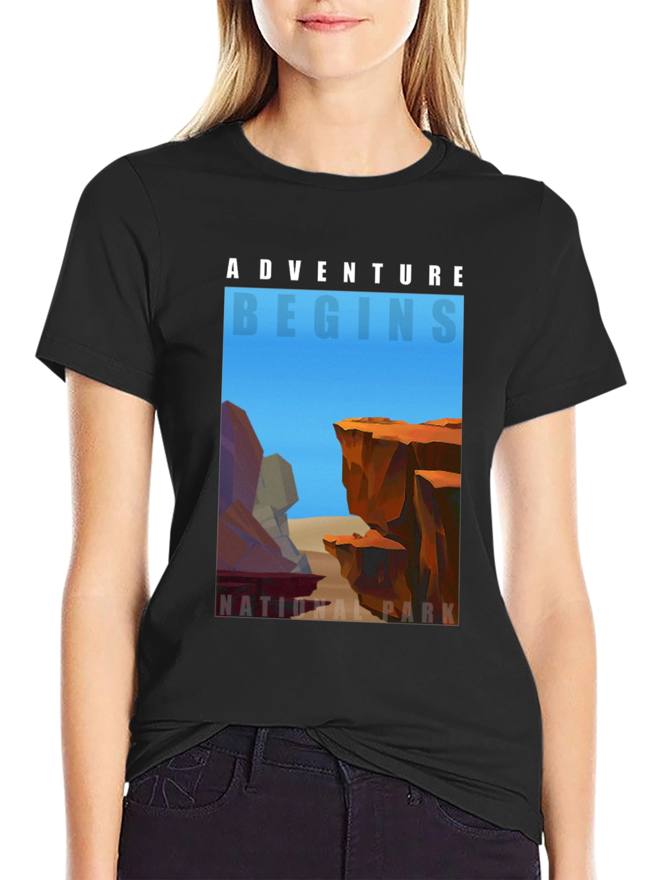 Adventure Begins National Park Graphic Tee