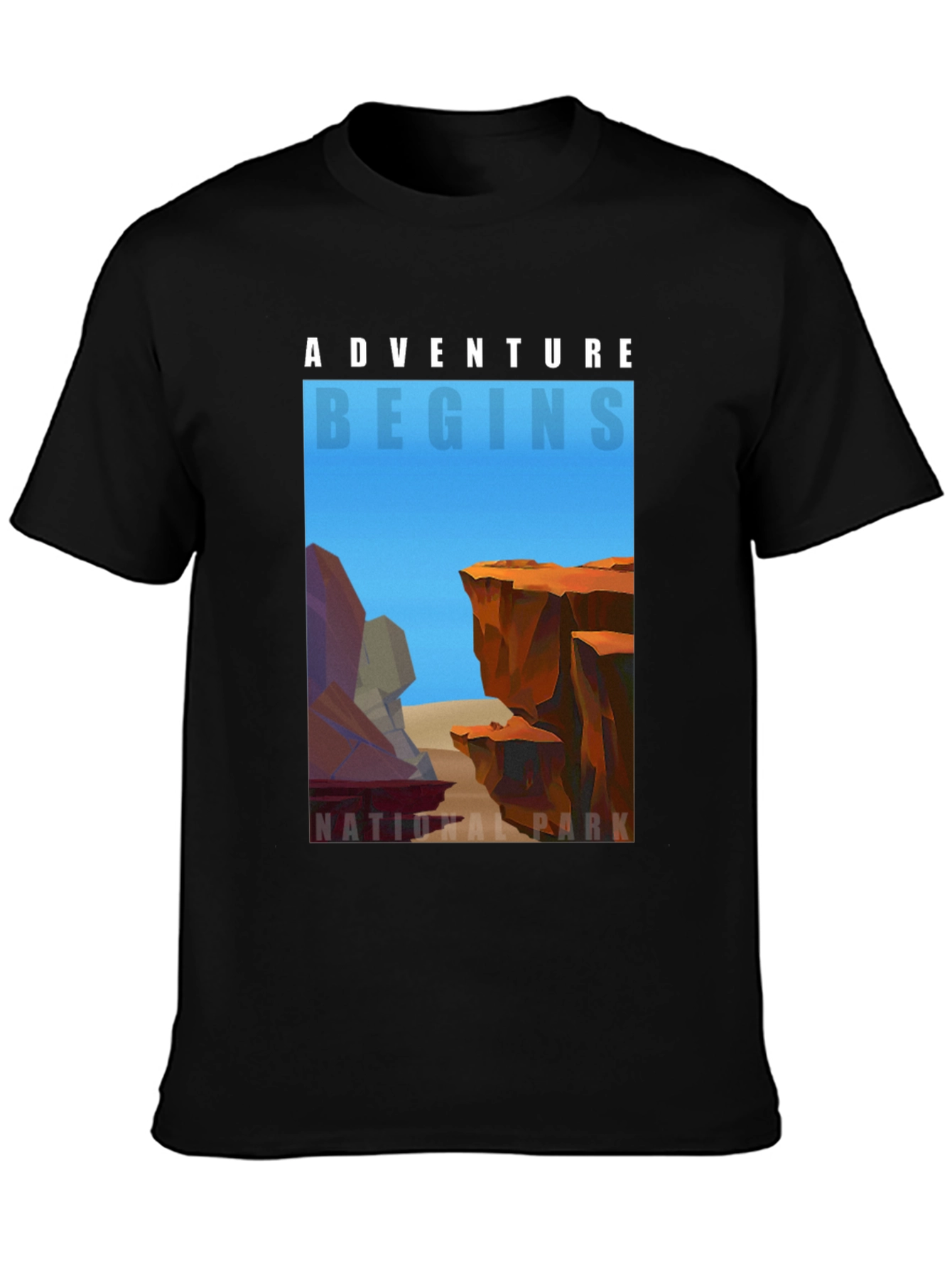 Adventure Begins National Park Graphic Tee