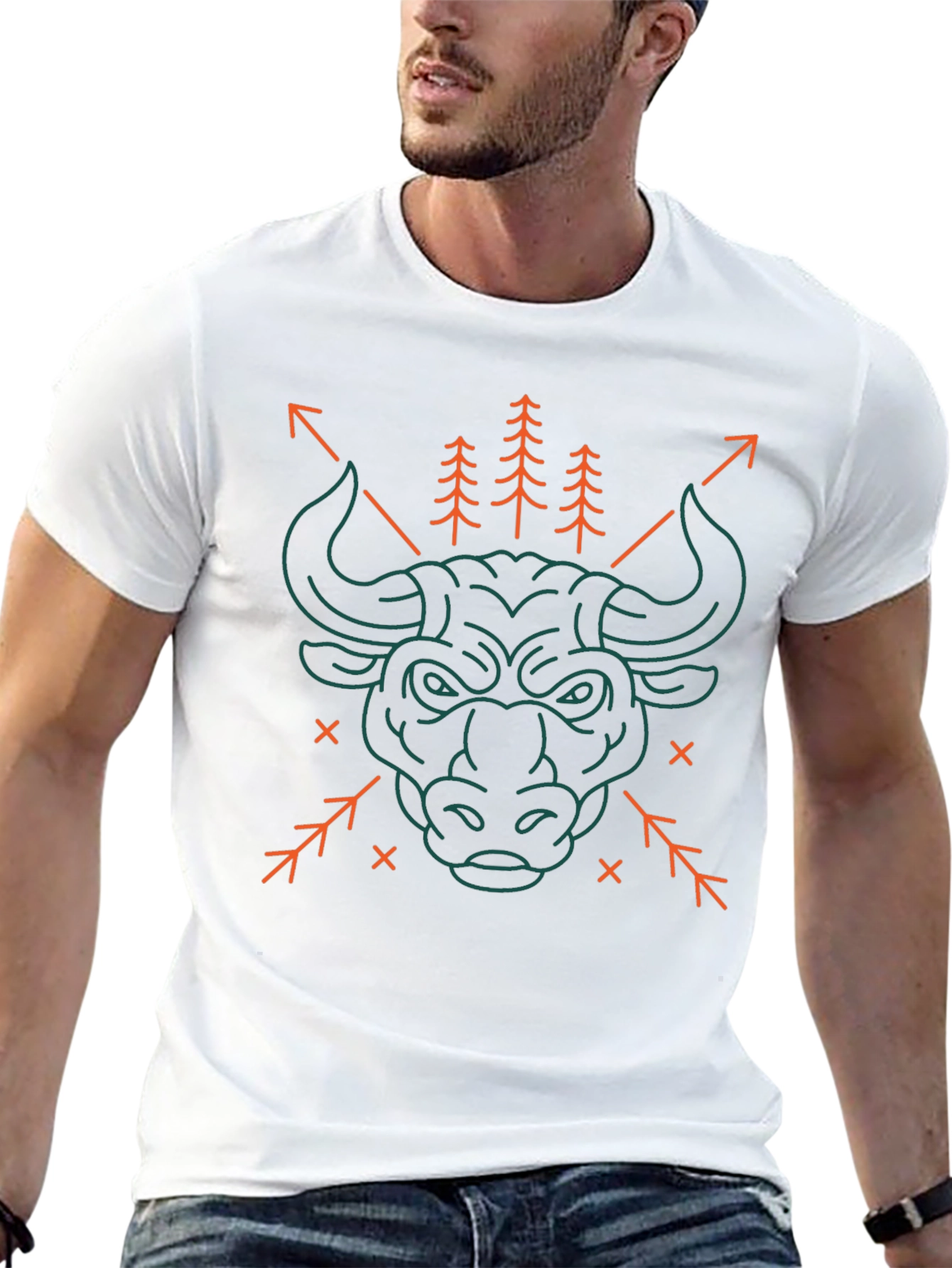 Bull Graphic Tee - Mens Black T-Shirt