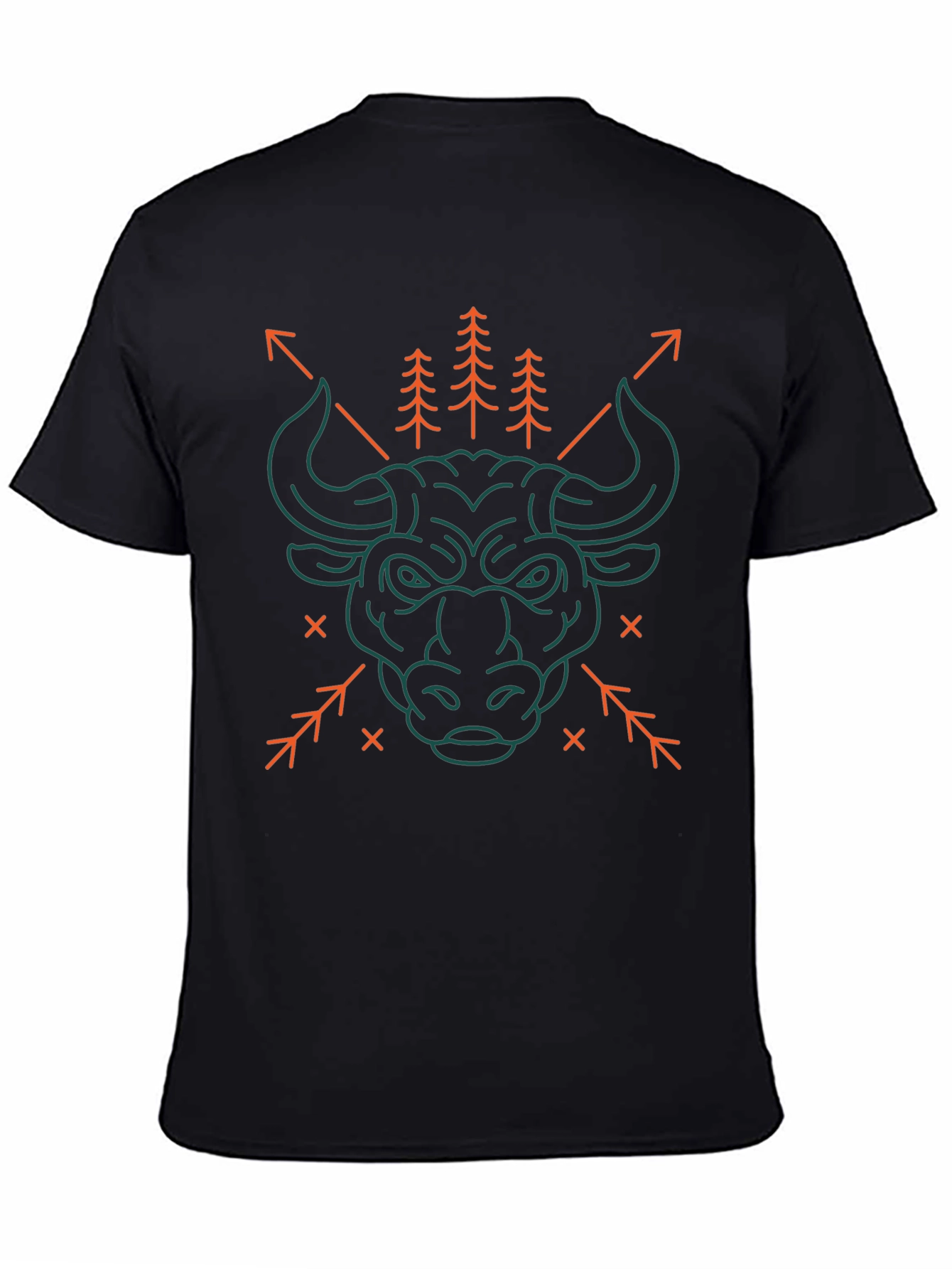 Bull Graphic Tee - Mens Black T-Shirt