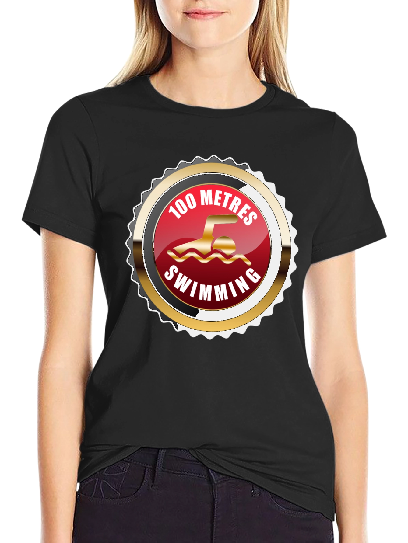 100 Metres Swimming T-Shirt