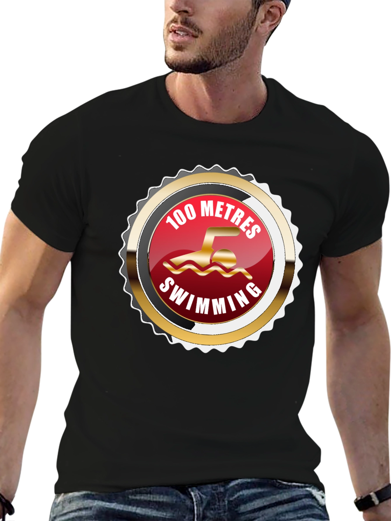 100 Metres Swimming T-Shirt