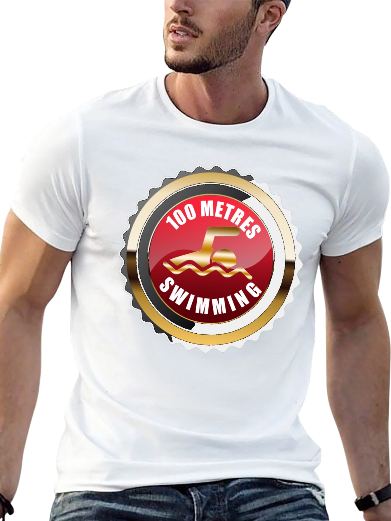 100 Metres Swimming T-Shirt
