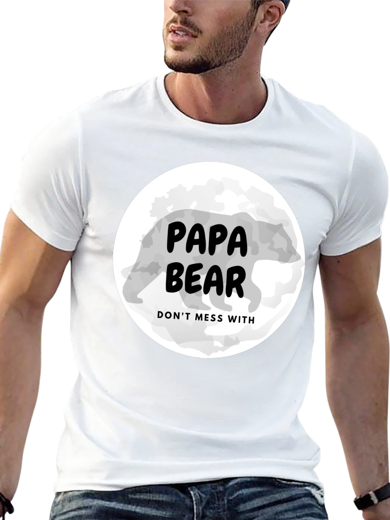Papa Bear T-Shirt - Protective Dad Gift