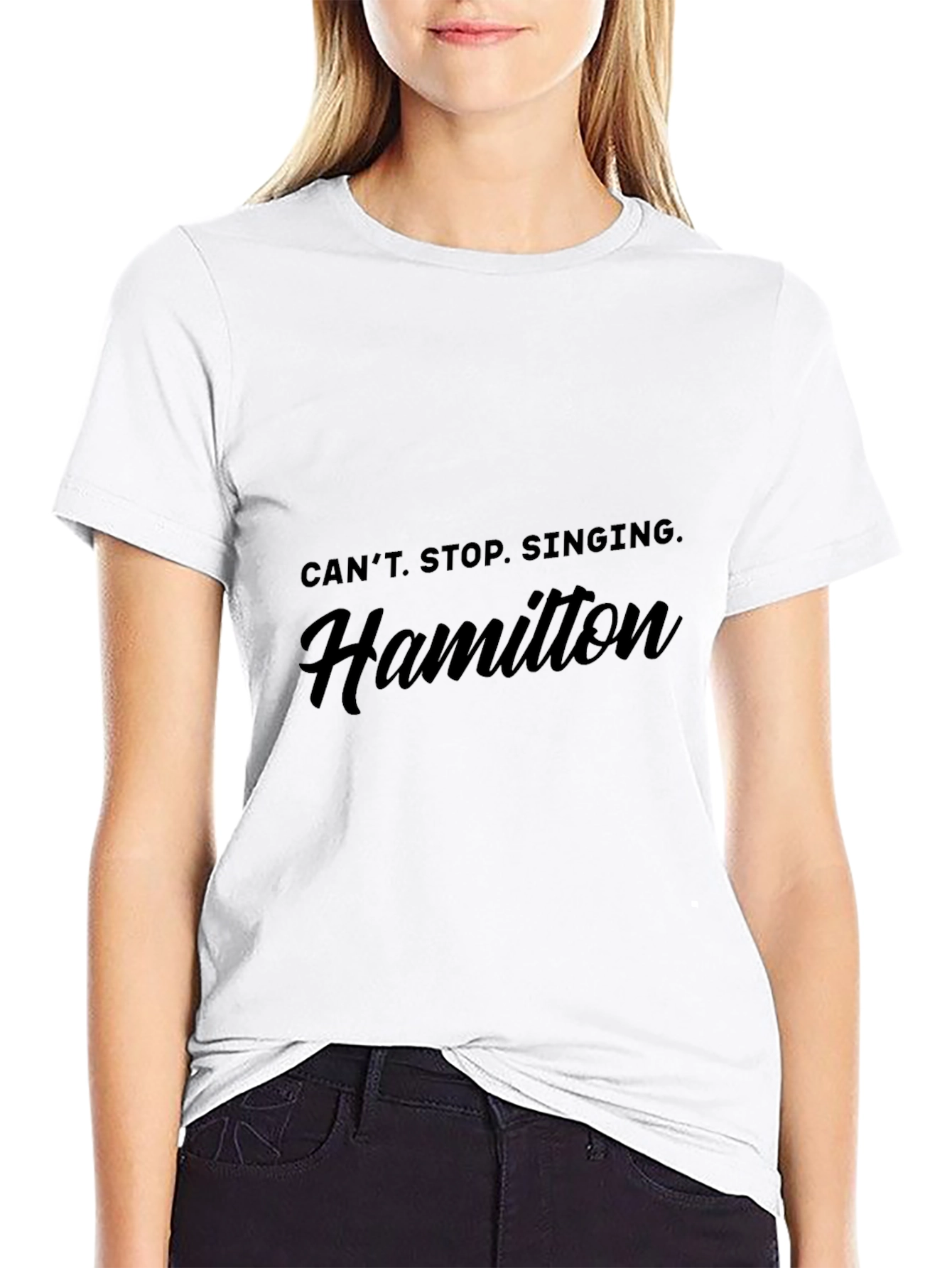 Hamilton Cant Stop Singing Black T-Shirt
