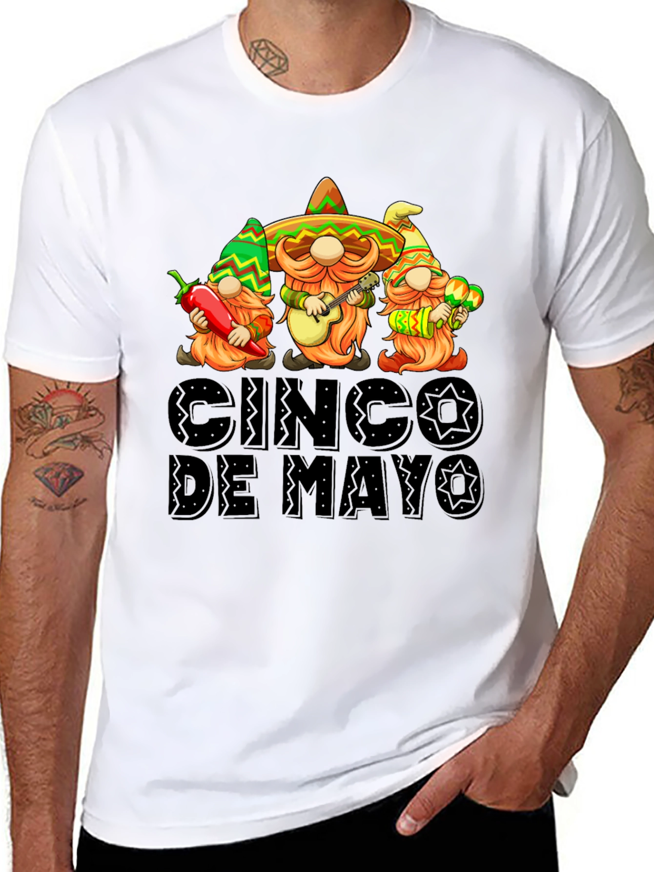 Cinco De Mayo Gnomes Graphic Tee