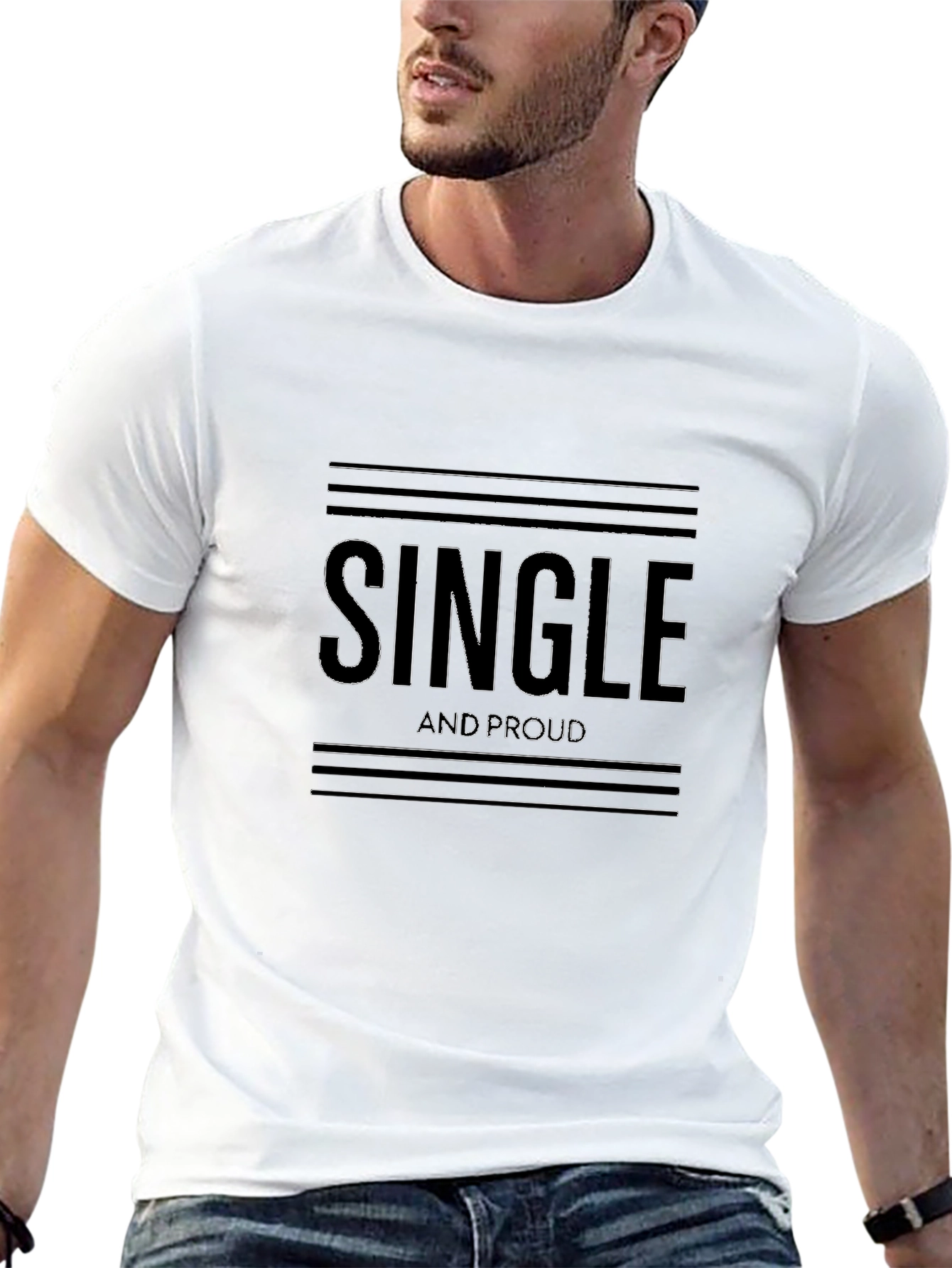 Single and Proud Black T-Shirt