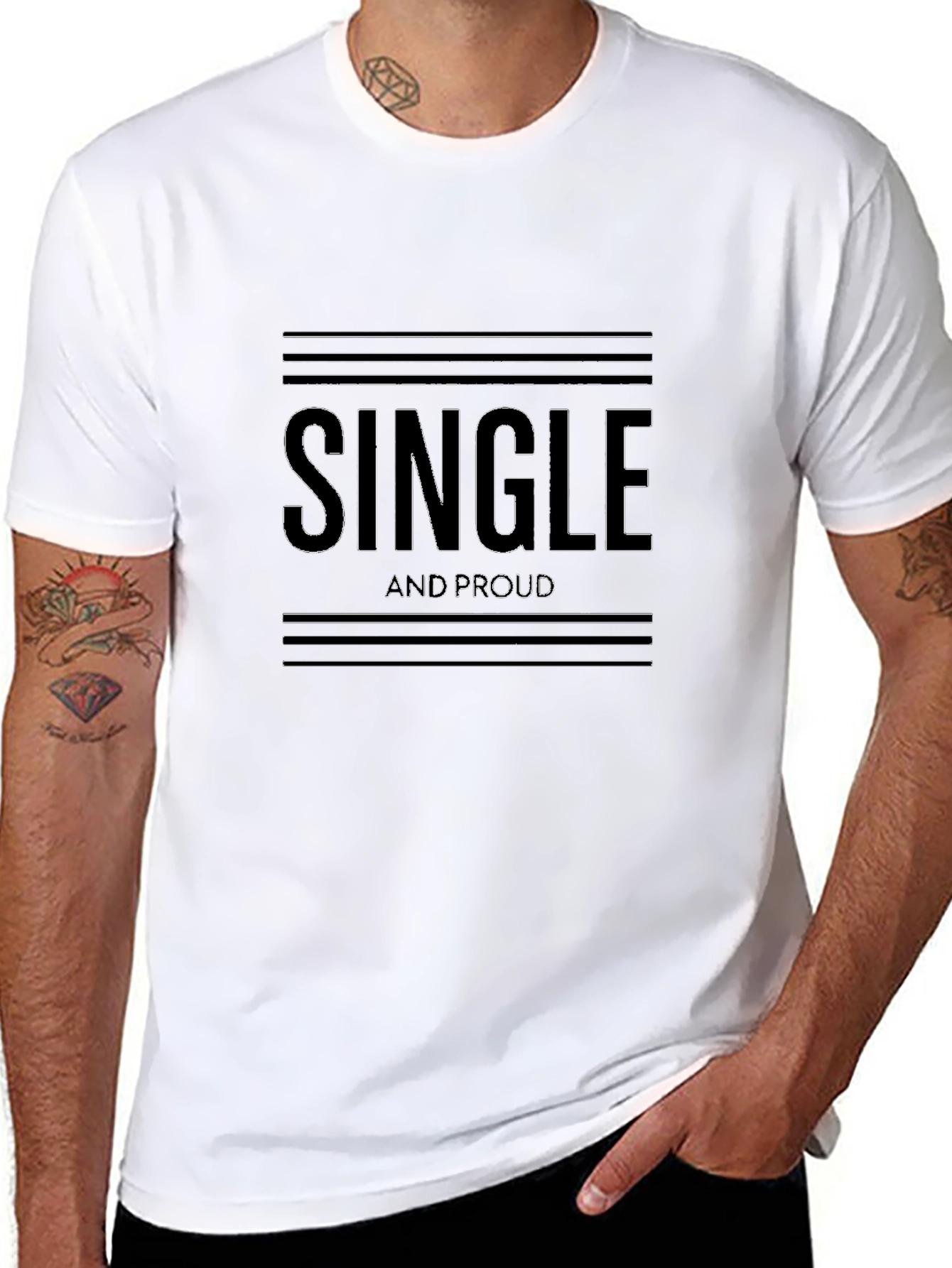 Single and Proud Black T-Shirt