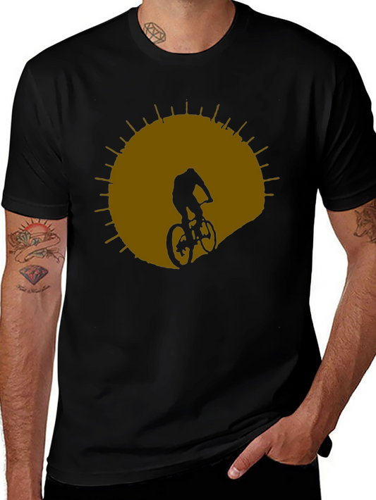 Mountain Bike Silhouette Graphic T-Shirt