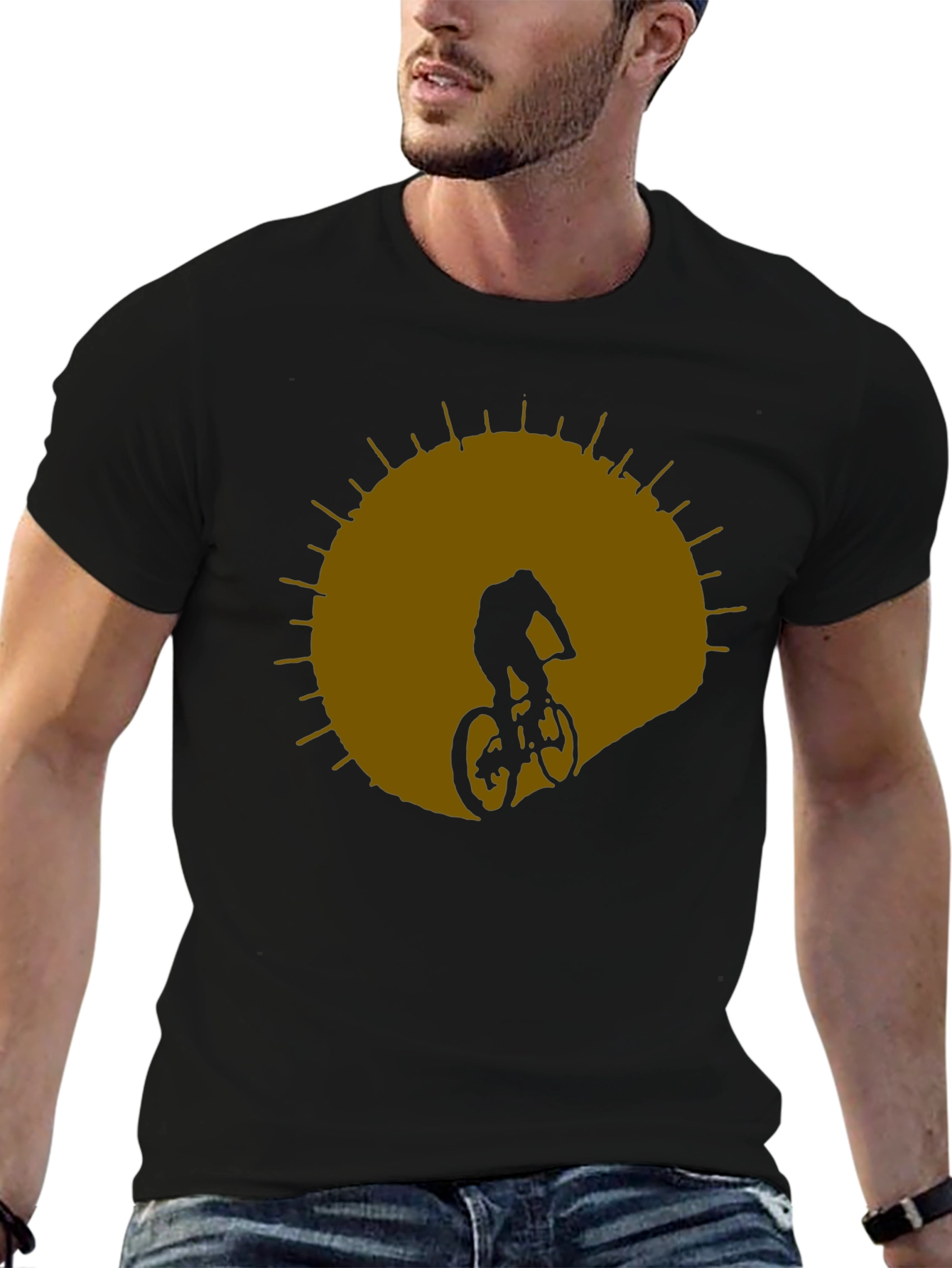 Mountain Bike Silhouette Graphic T-Shirt