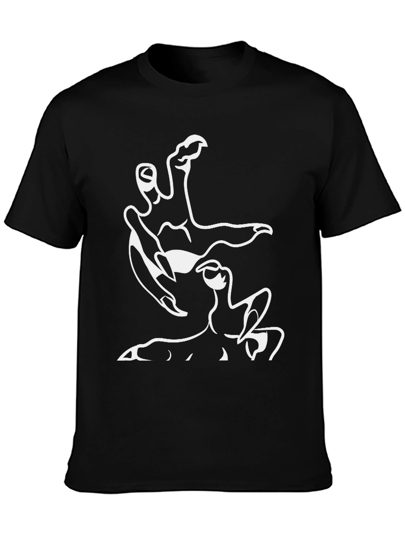 Graphic Print Black T-Shirt