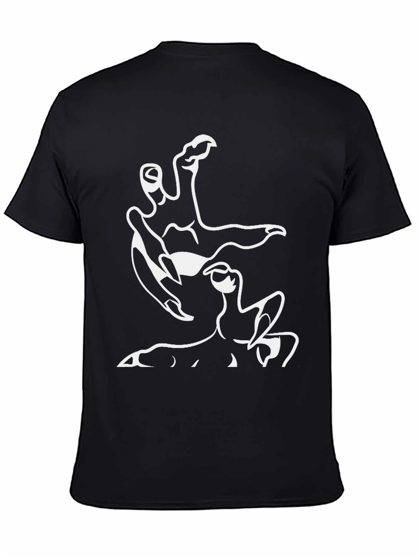 Graphic Print Black T-Shirt