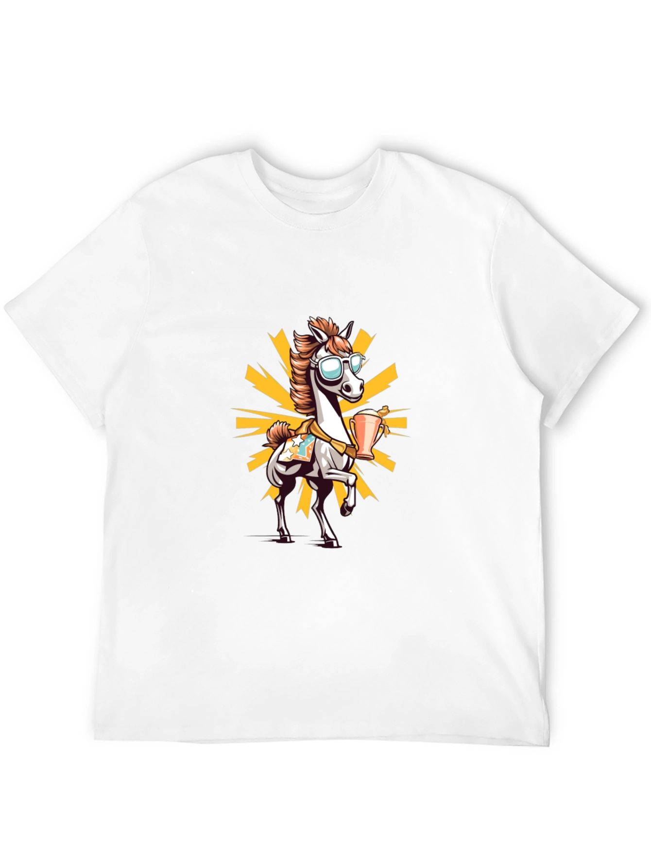 Cool Horse Cartoon T-Shirt