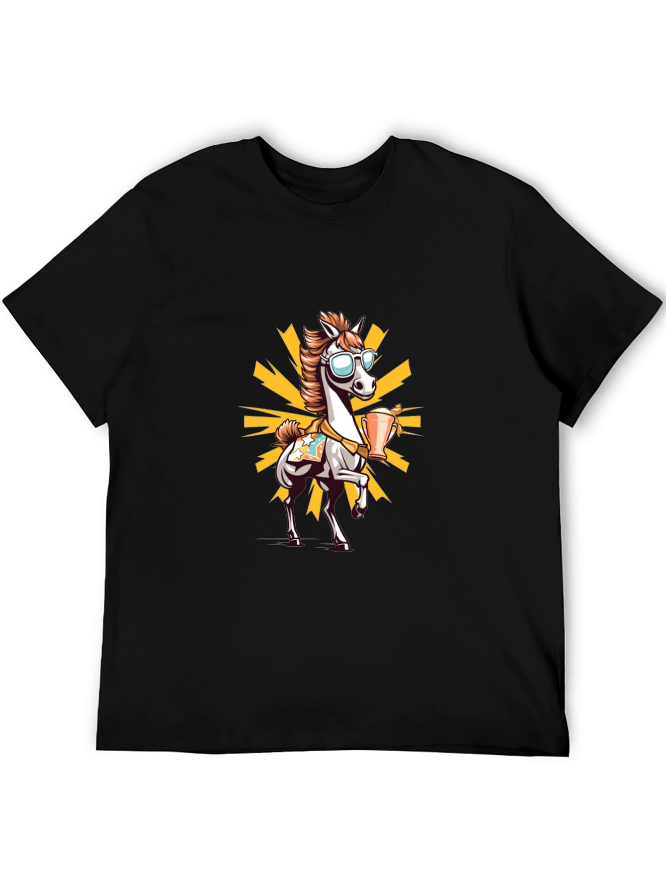 Cool Horse Cartoon T-Shirt