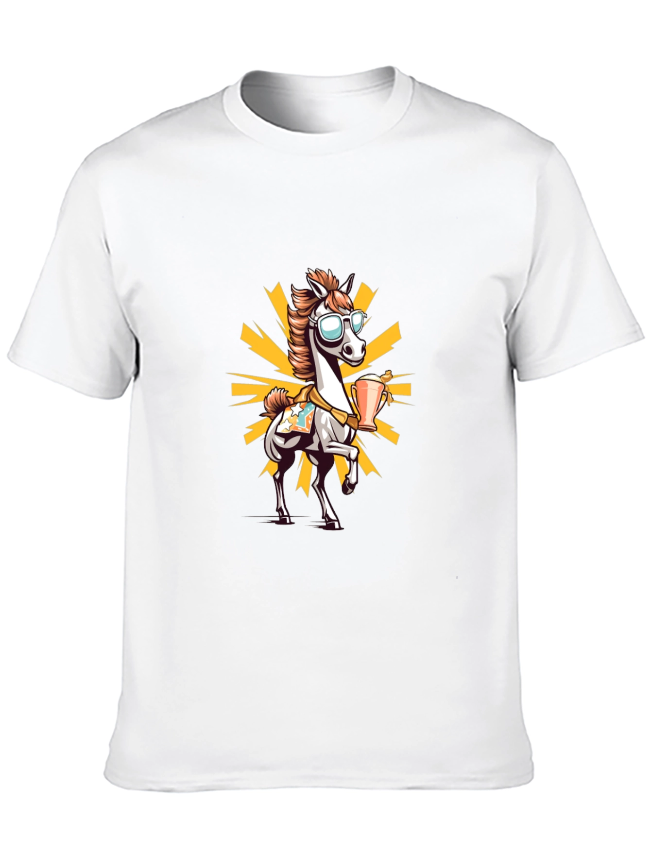 Cool Horse Cartoon T-Shirt