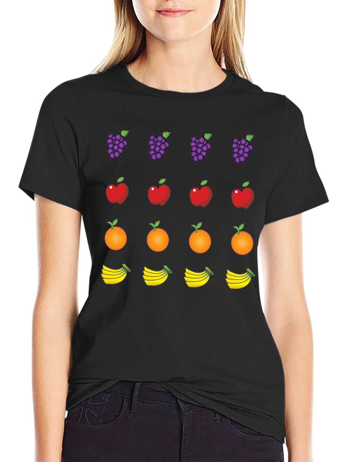 Fruit Emoji T-Shirt - Fun and Fruity Design