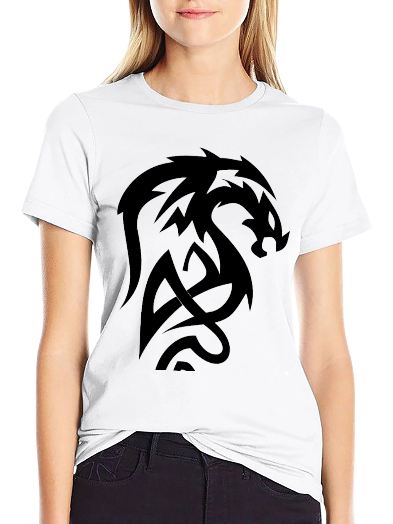 Black Dragon Graphic Tee - Mens Casual Shirt