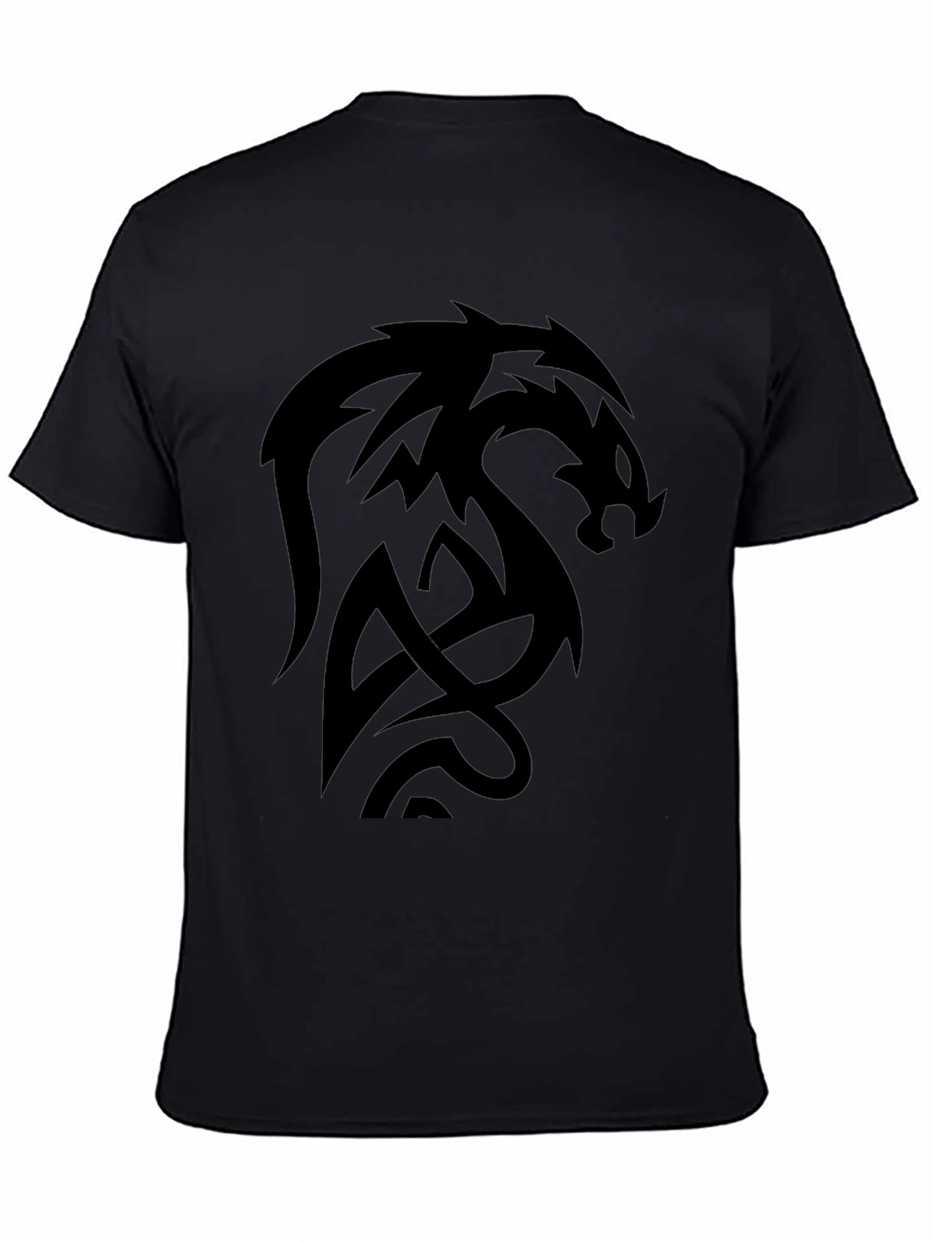 Black Dragon Graphic Tee - Mens Casual Shirt