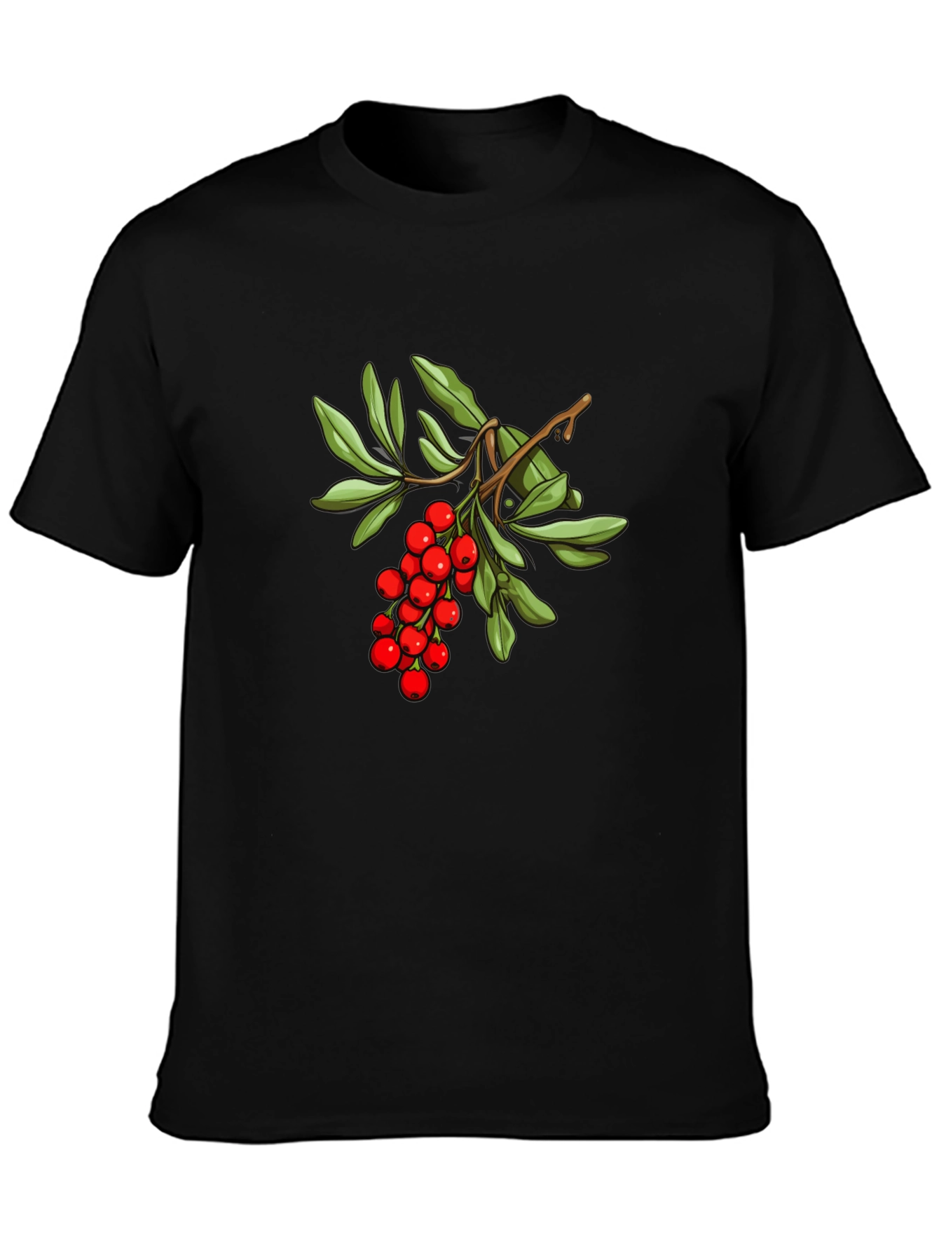 Berry Branch Graphic Tee - Stylish Casual Wear