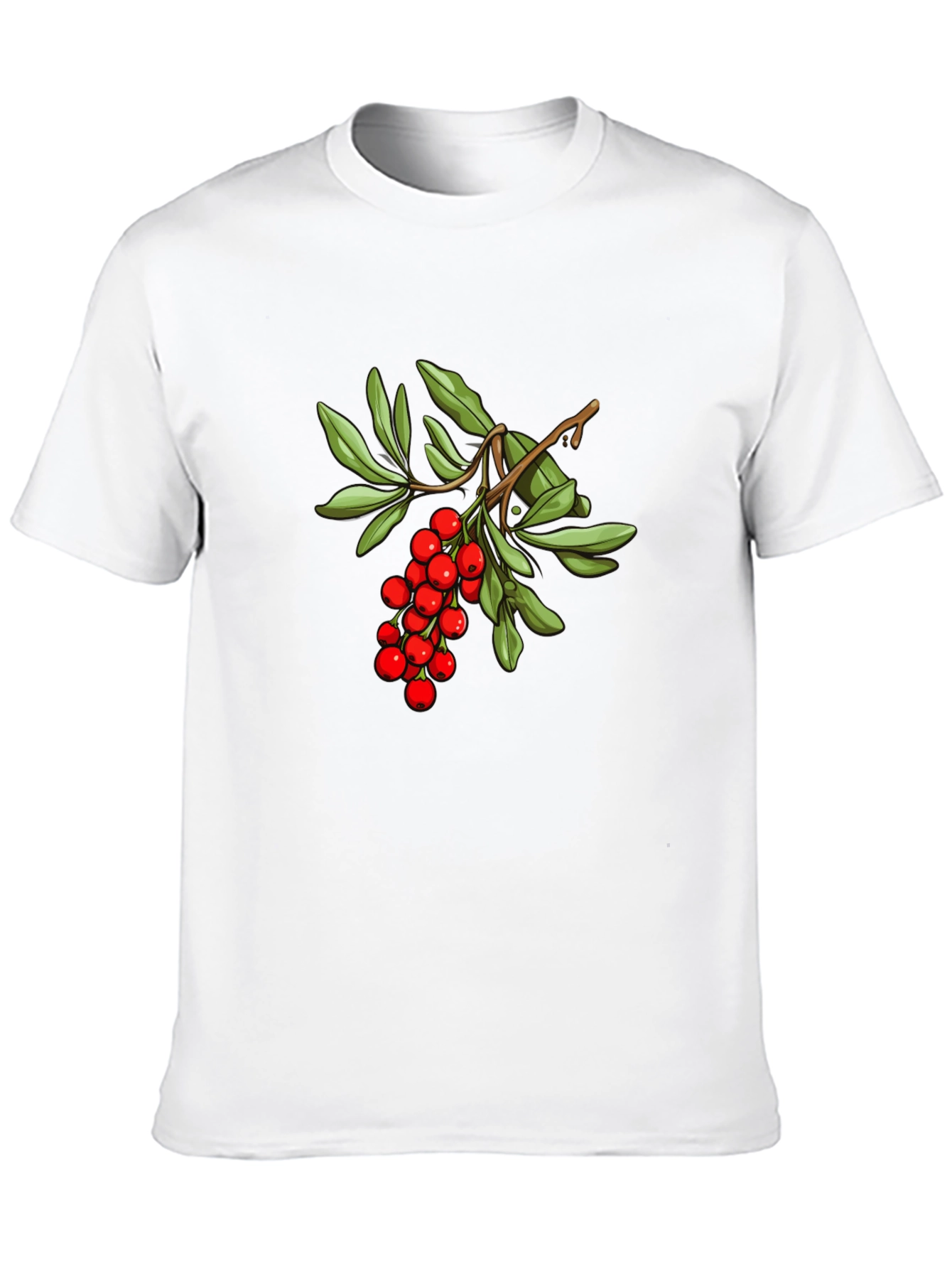 Berry Branch Graphic Tee - Stylish Casual Wear