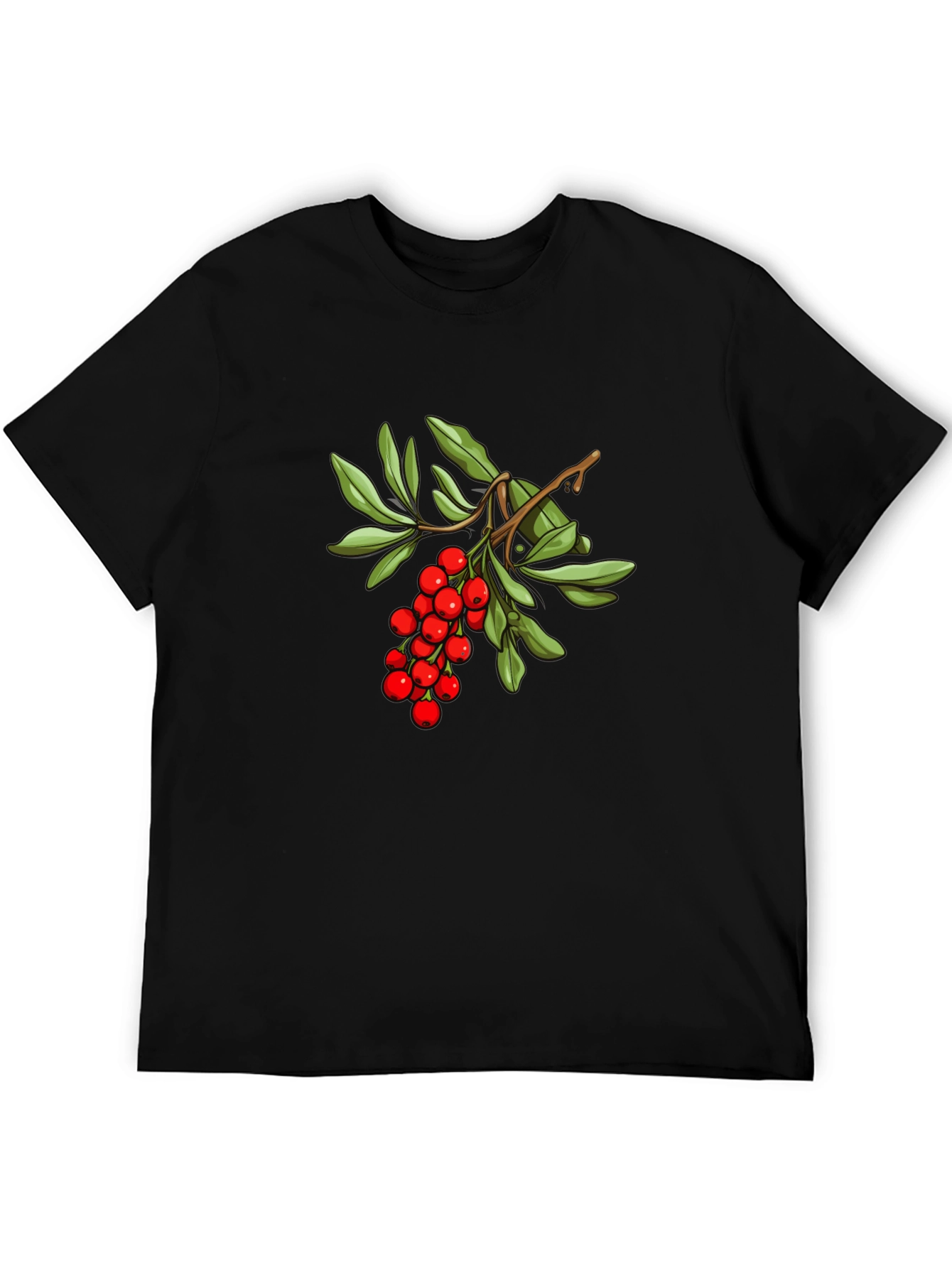 Berry Branch Graphic Tee - Stylish Casual Wear